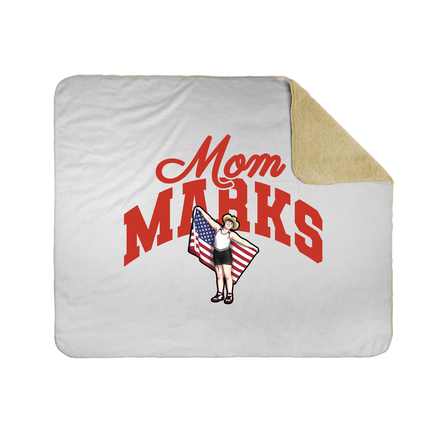 Throw Blanket — Mothers Day Arch in White