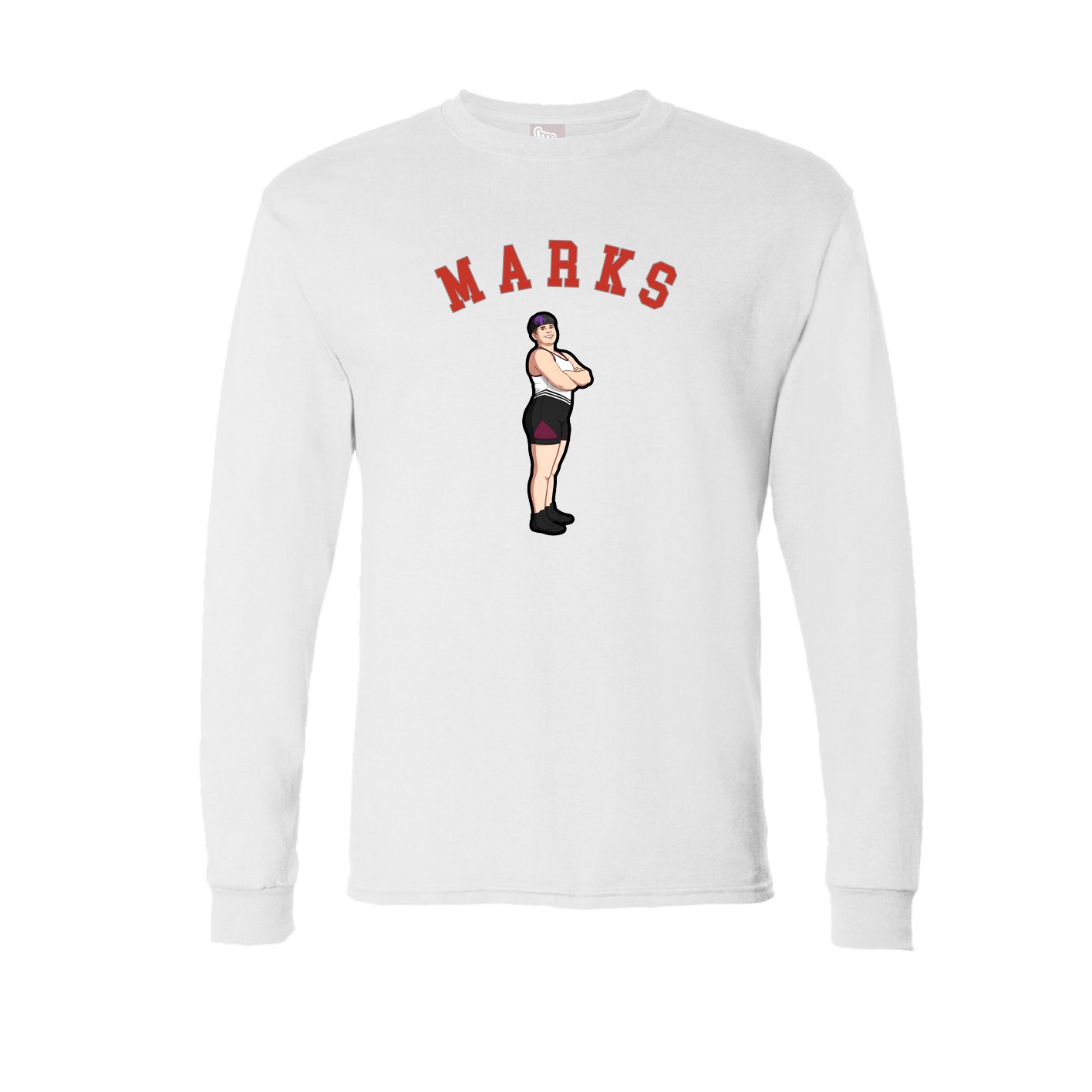 Long Sleeve Tee — Shirsey Arch in White