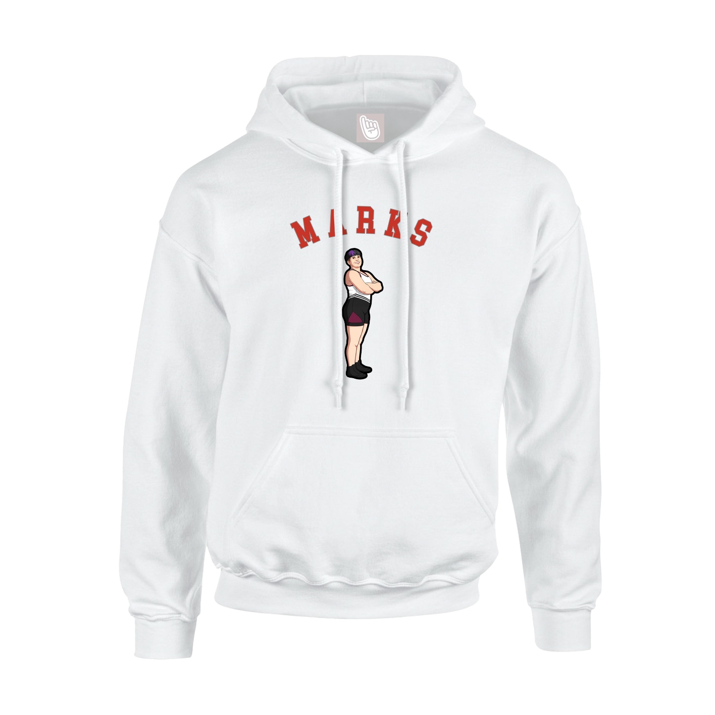 Hoodie — Shirsey Arch in White