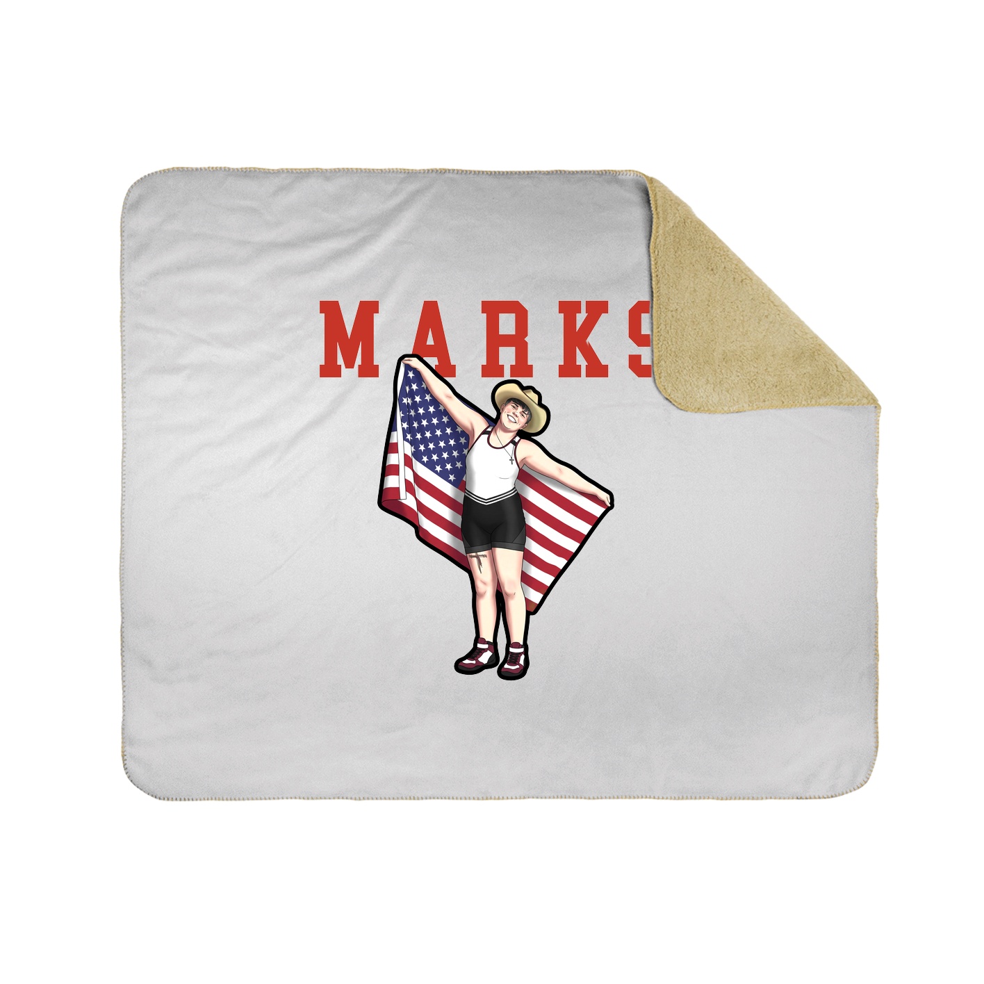 Throw Blanket — Shirsey in White