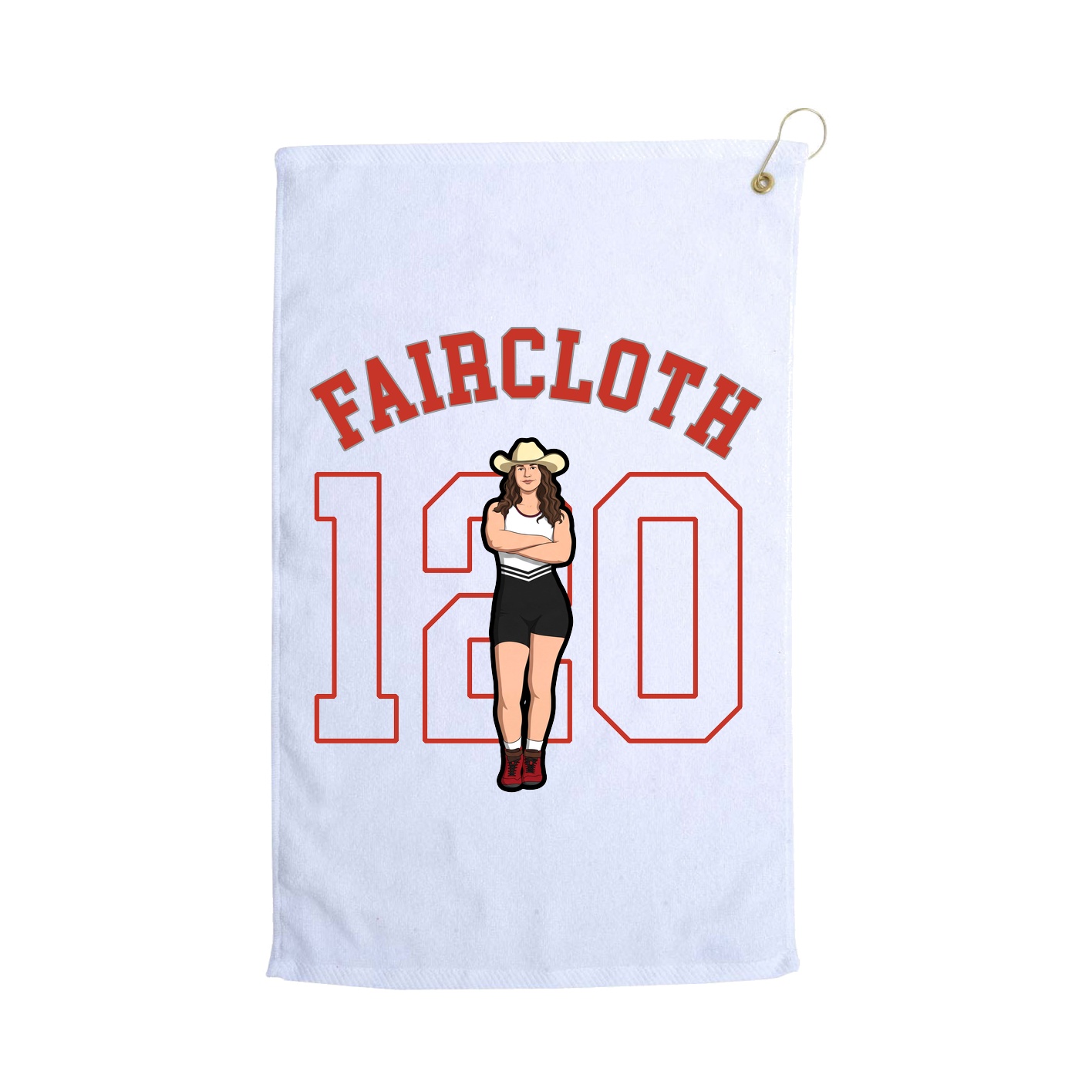 Golf Towel — Shirsey Arch in White