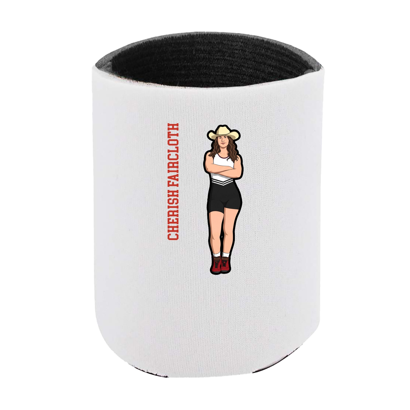 Can Holder — Name Vertical in White