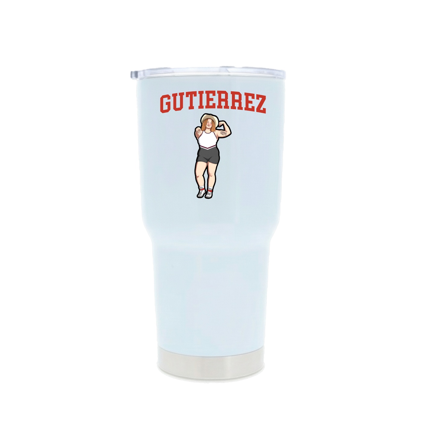 30oz Stainless Steel Tumbler — Shirsey in White