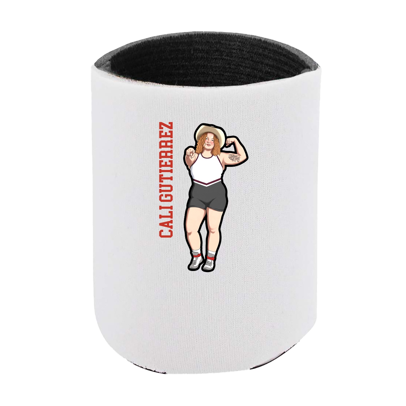 Can Holder — Name Vertical in White