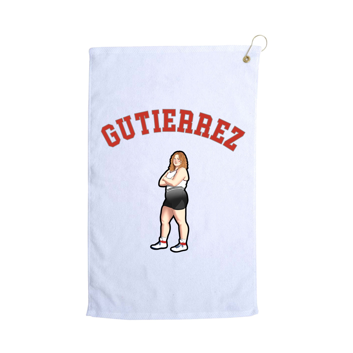 Golf Towel — Shirsey Arch in White