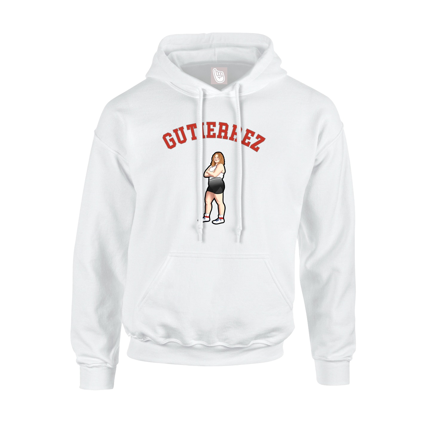 Youth Hoodie — Shirsey Arch in White