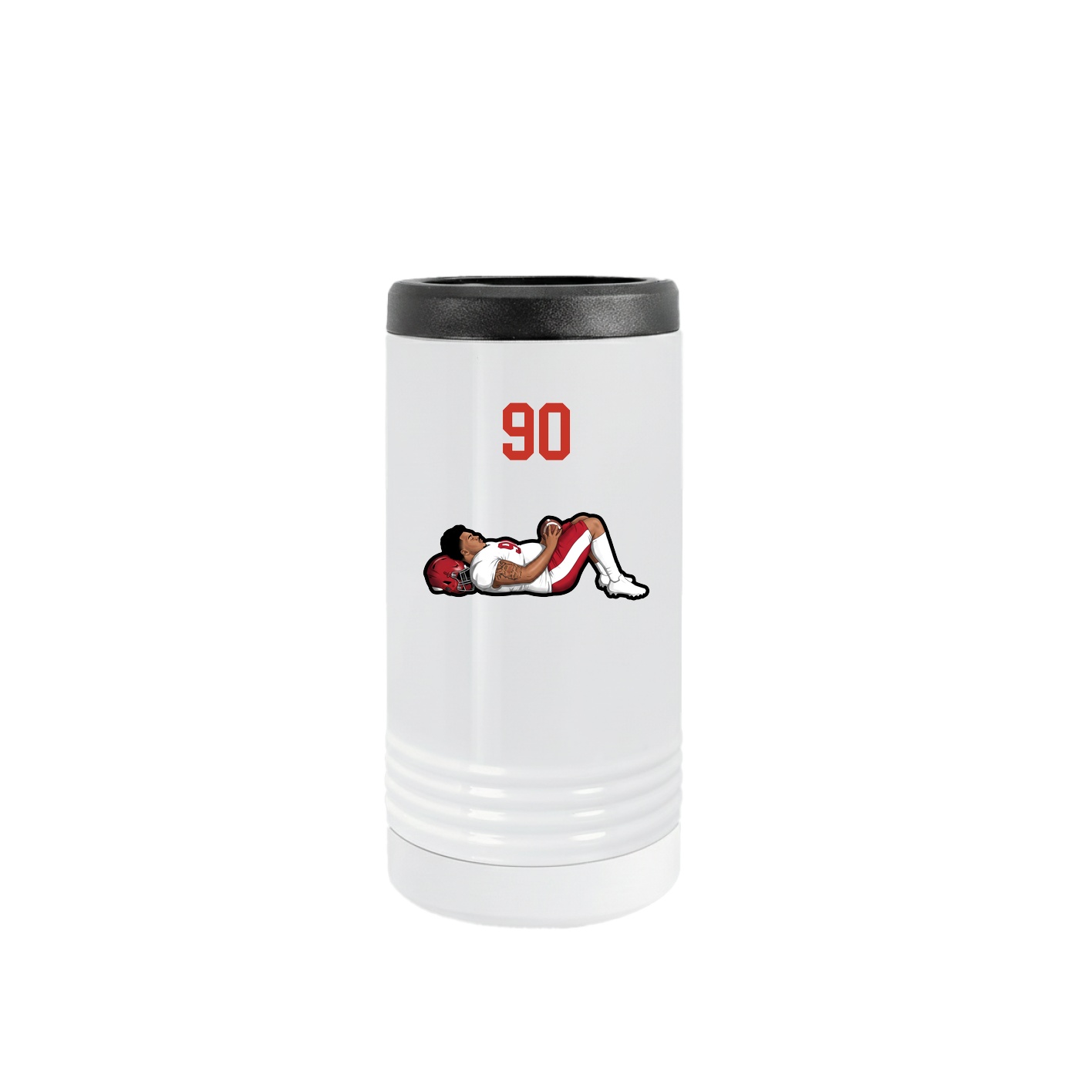 Slim Beverage Holder — Number Top in White