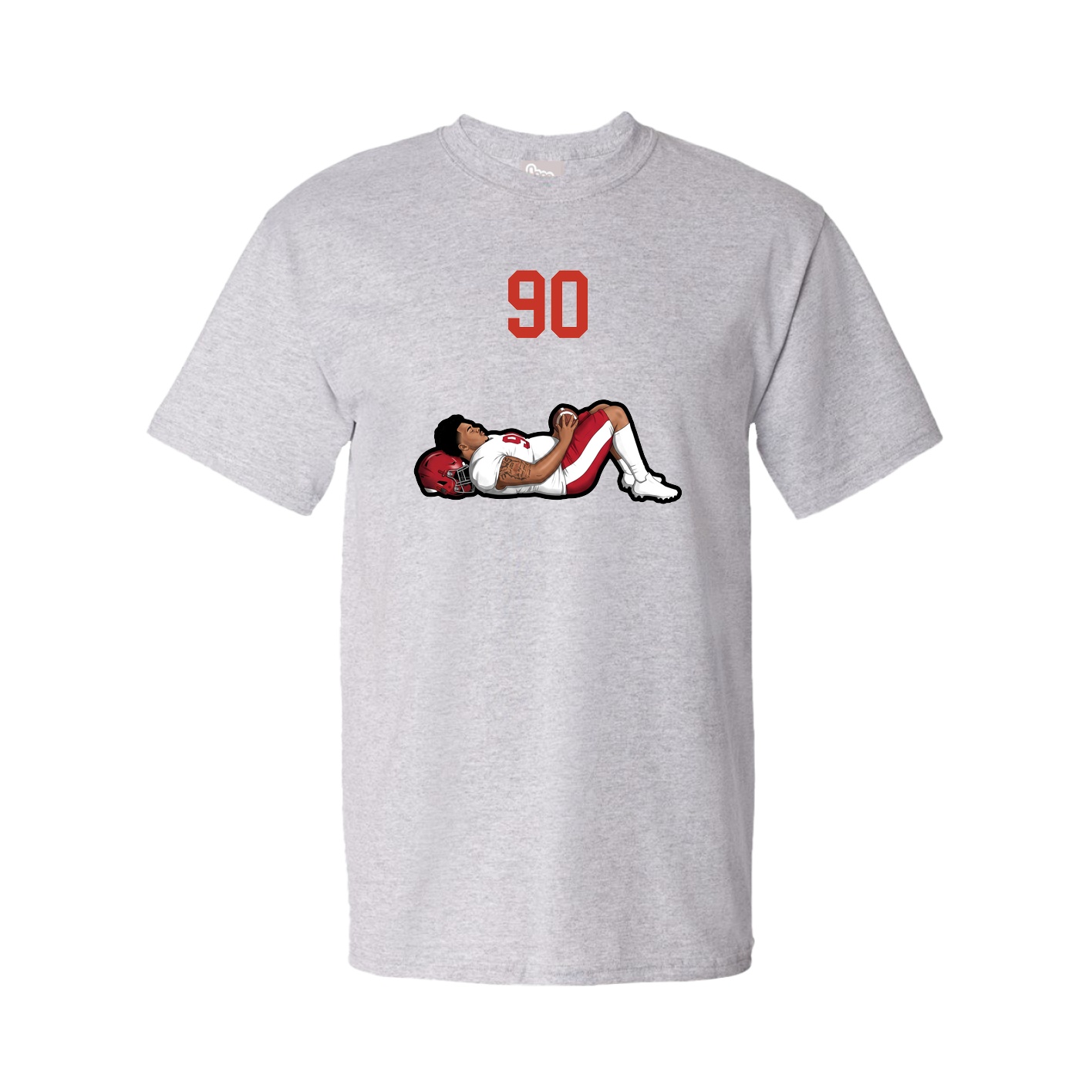 Tee — Number Top in Grey
