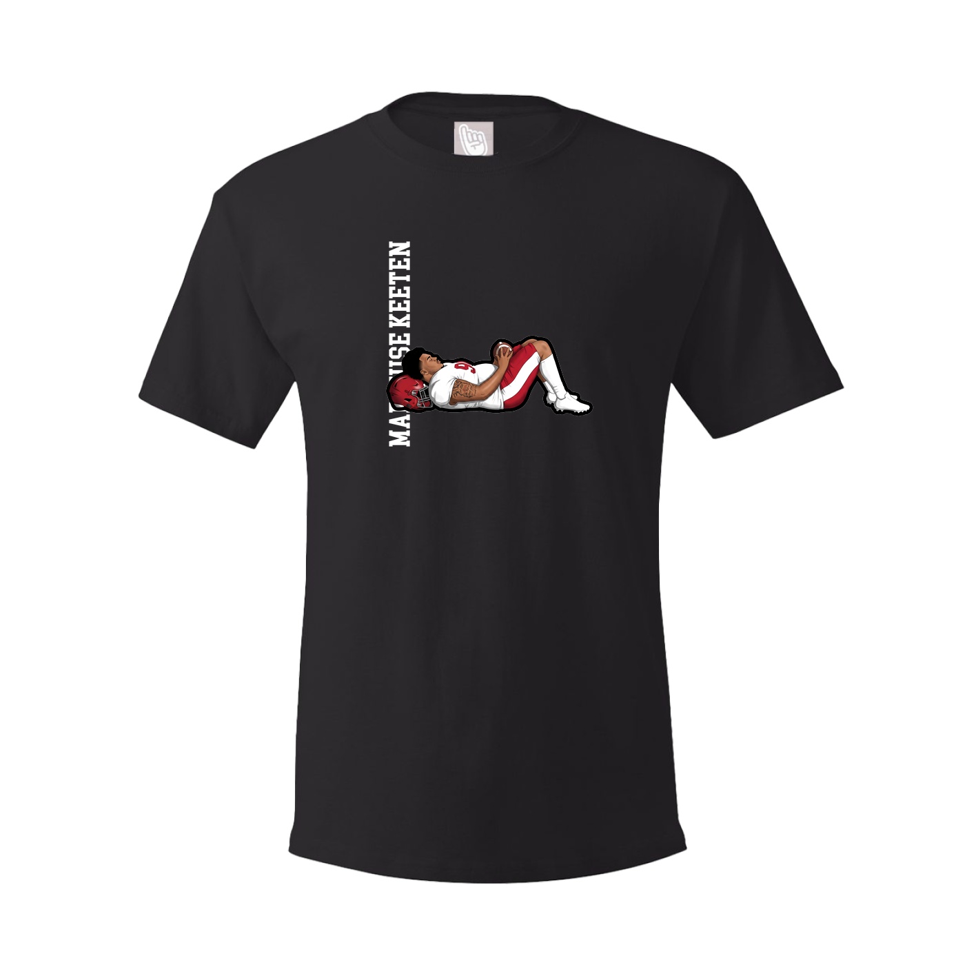 Tee — Name Vertical in Black