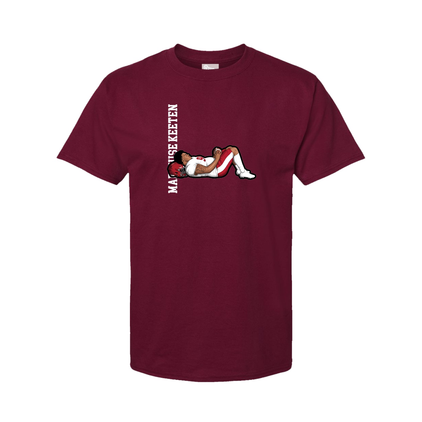 Tee — Name Vertical in Cardinal