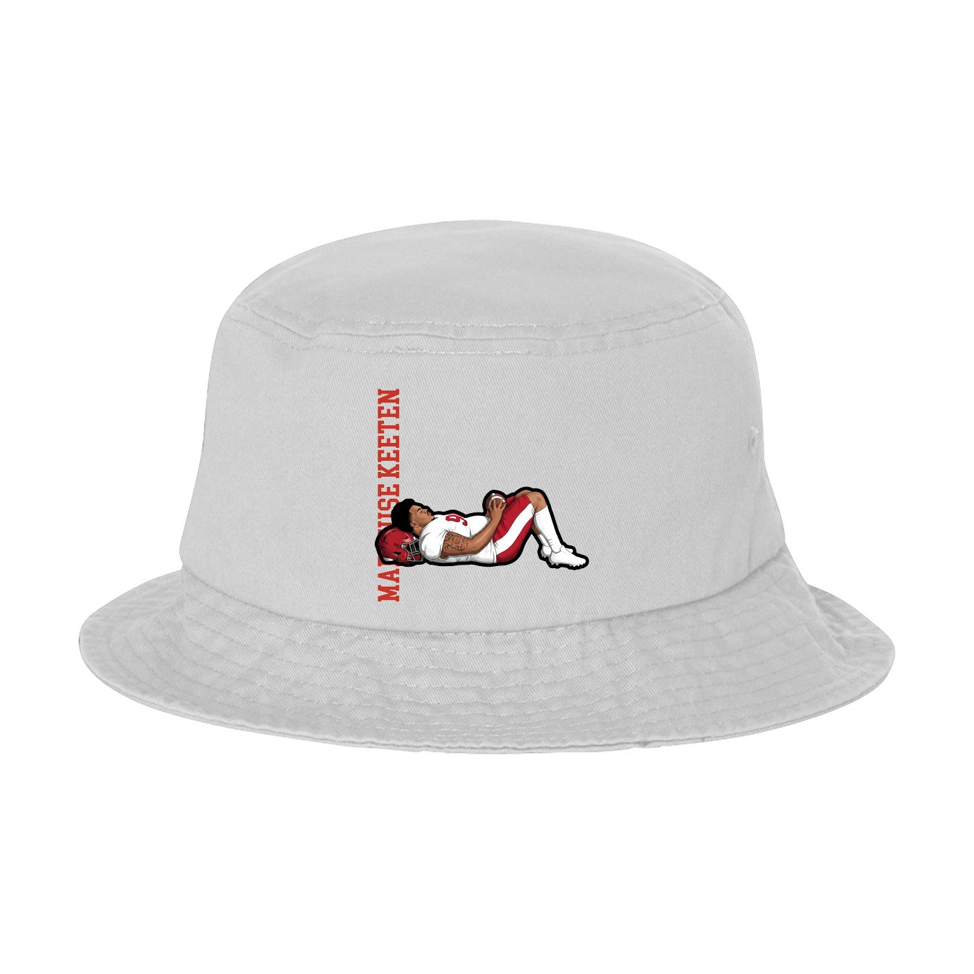Bucket Cap — Name Vertical in White