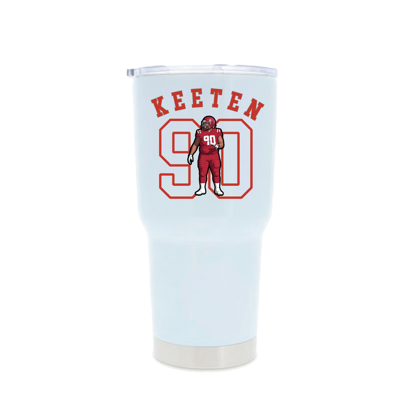 30oz Stainless Steel Tumbler — Shirsey Arch in White