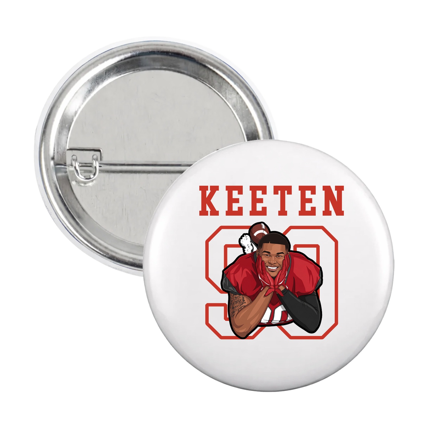 Game Day Button — Shirsey in White