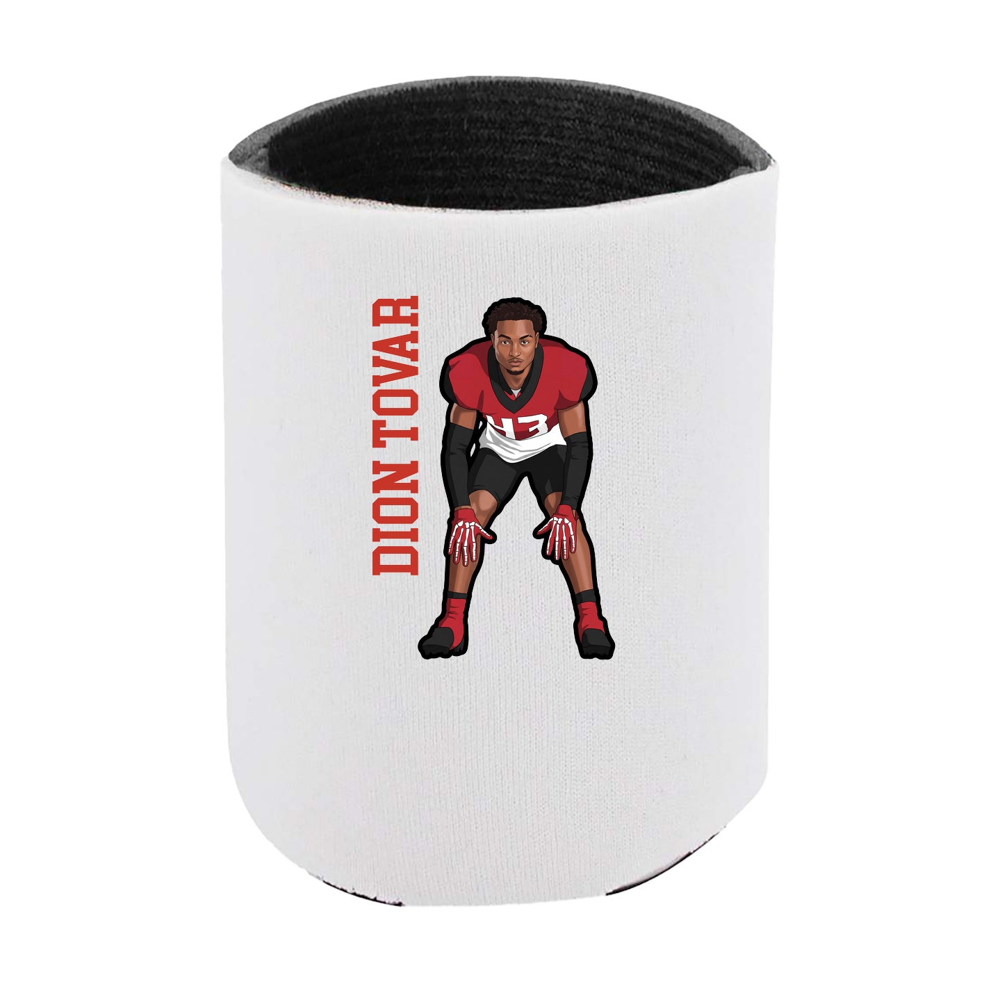 Can Holder — Name Vertical in White