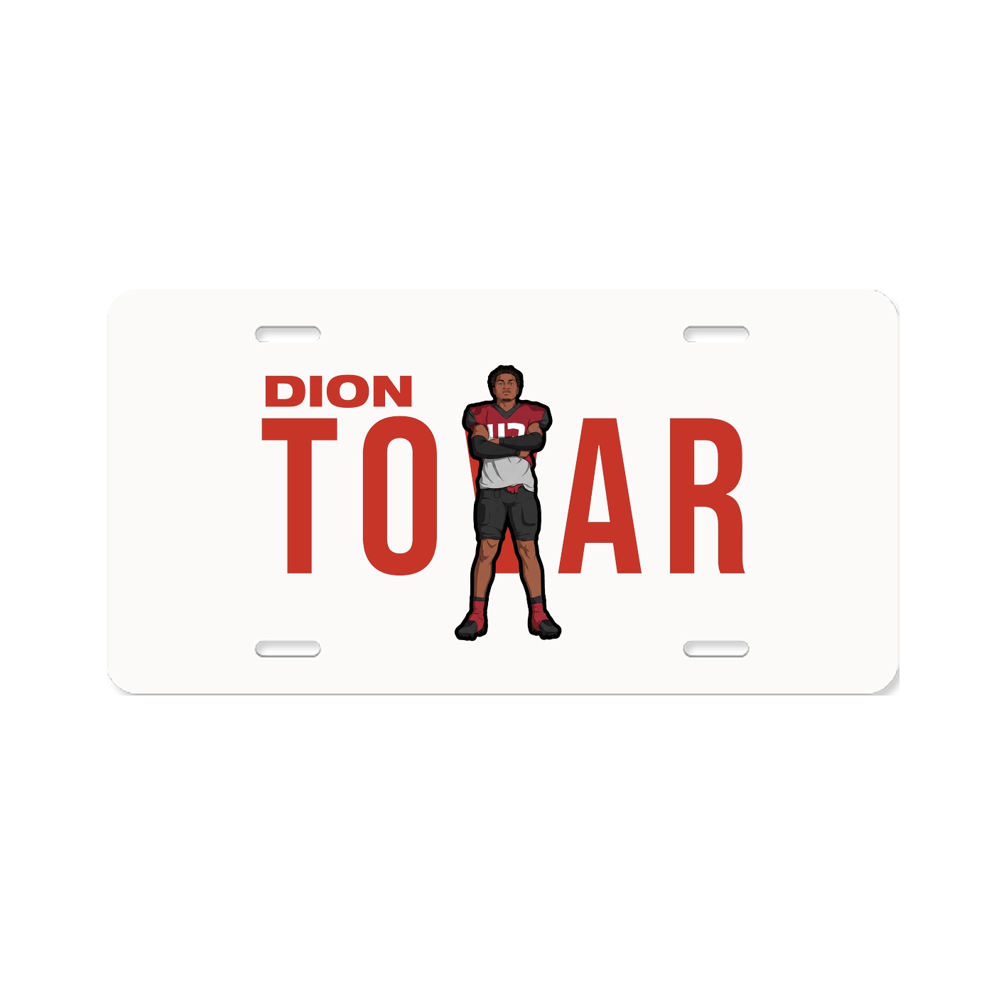 License Plate — Player Name in Classic
