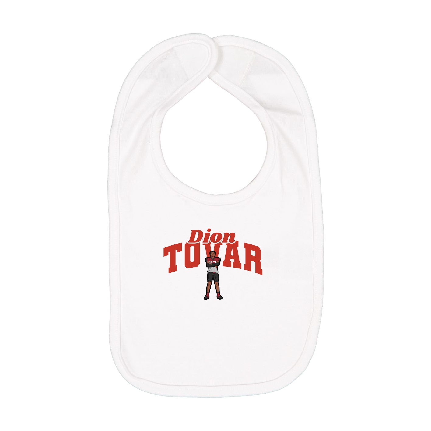 Infant Bib — Signature Arch in White
