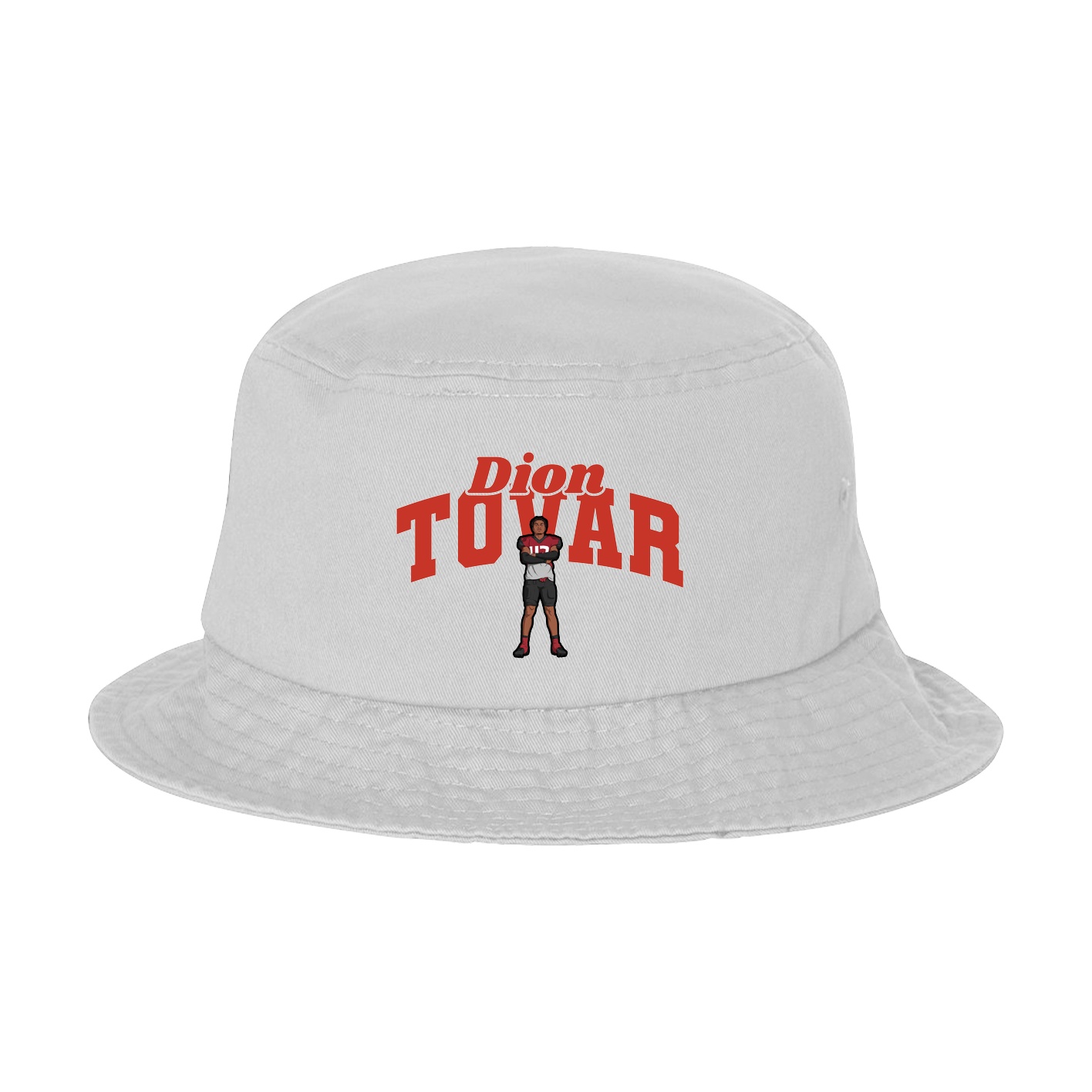 Bucket Cap — Signature Arch in White
