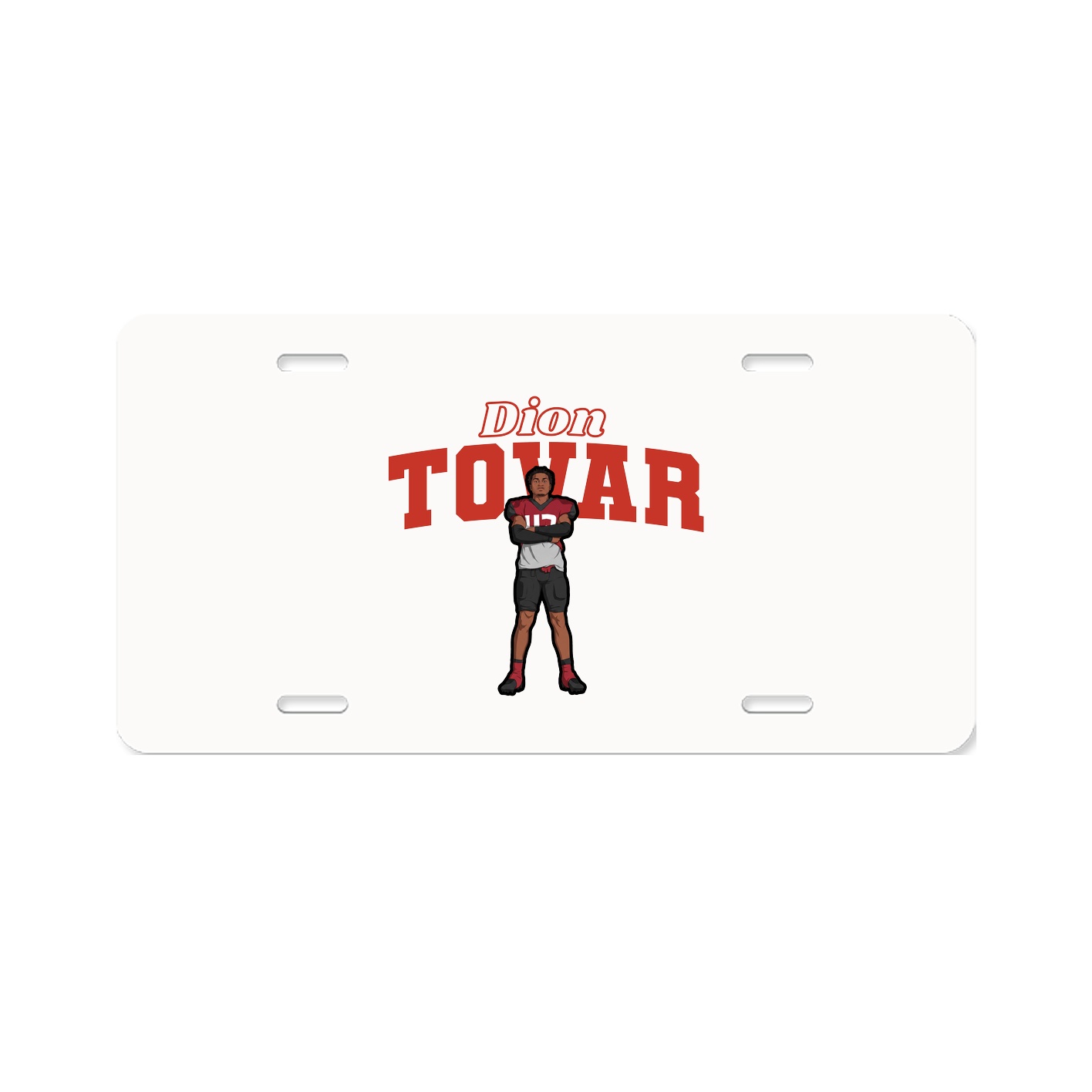 License Plate — Name Arch in Classic