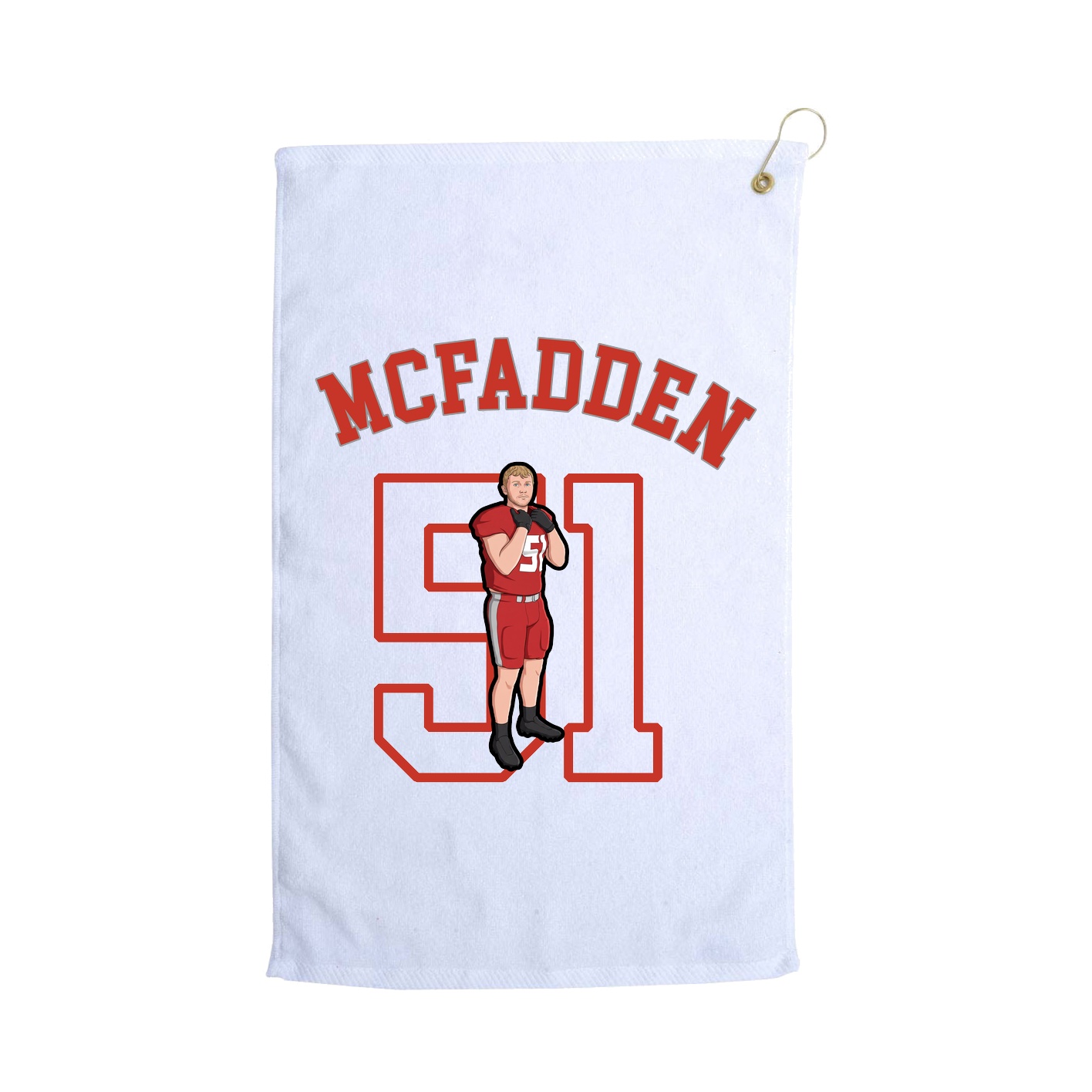 Golf Towel — Shirsey Arch in White