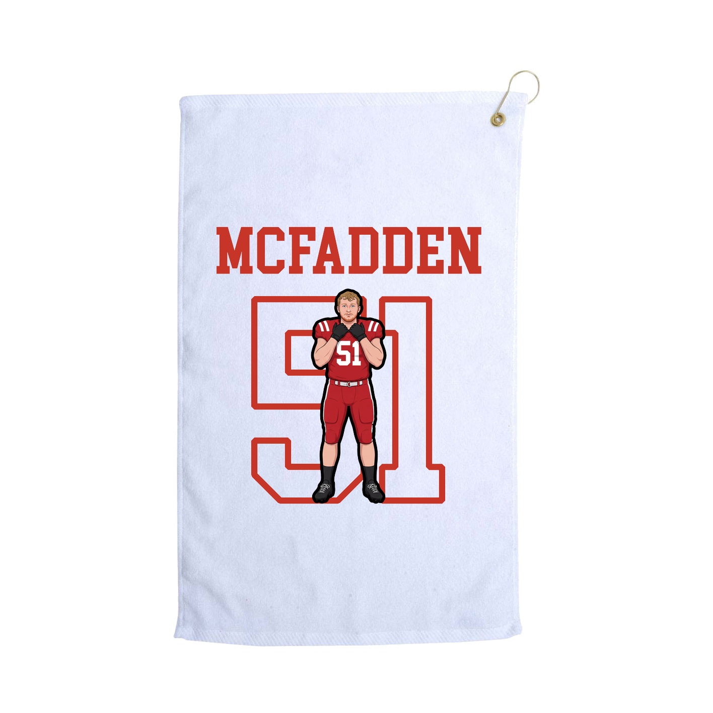 Golf Towel — Shirsey in White