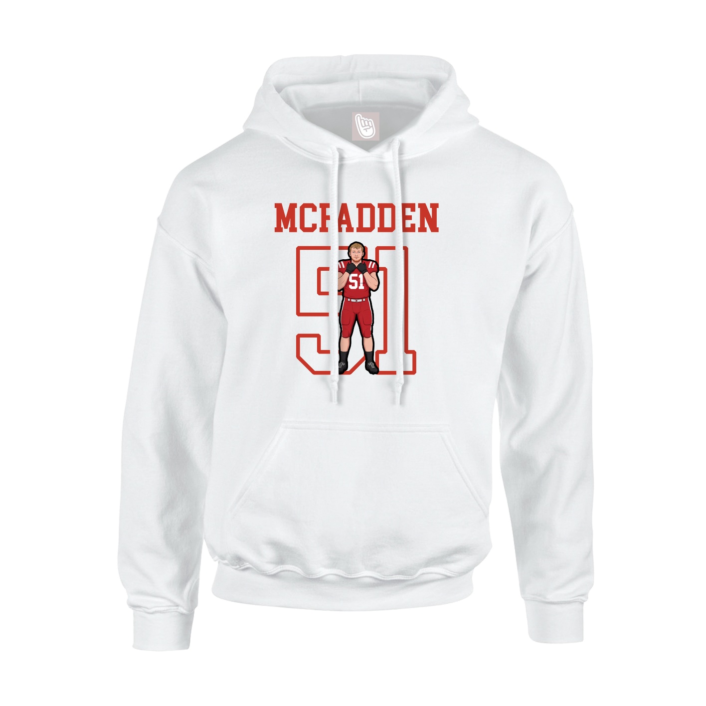 Hoodie — Shirsey in White