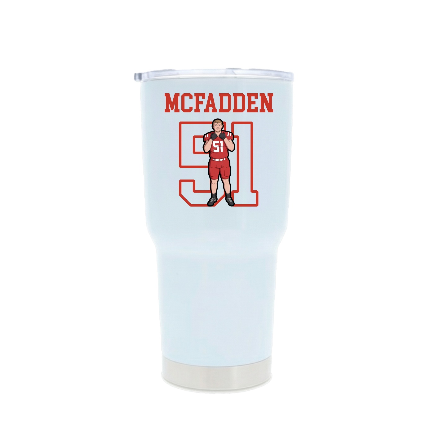 30oz Stainless Steel Tumbler — Shirsey in White