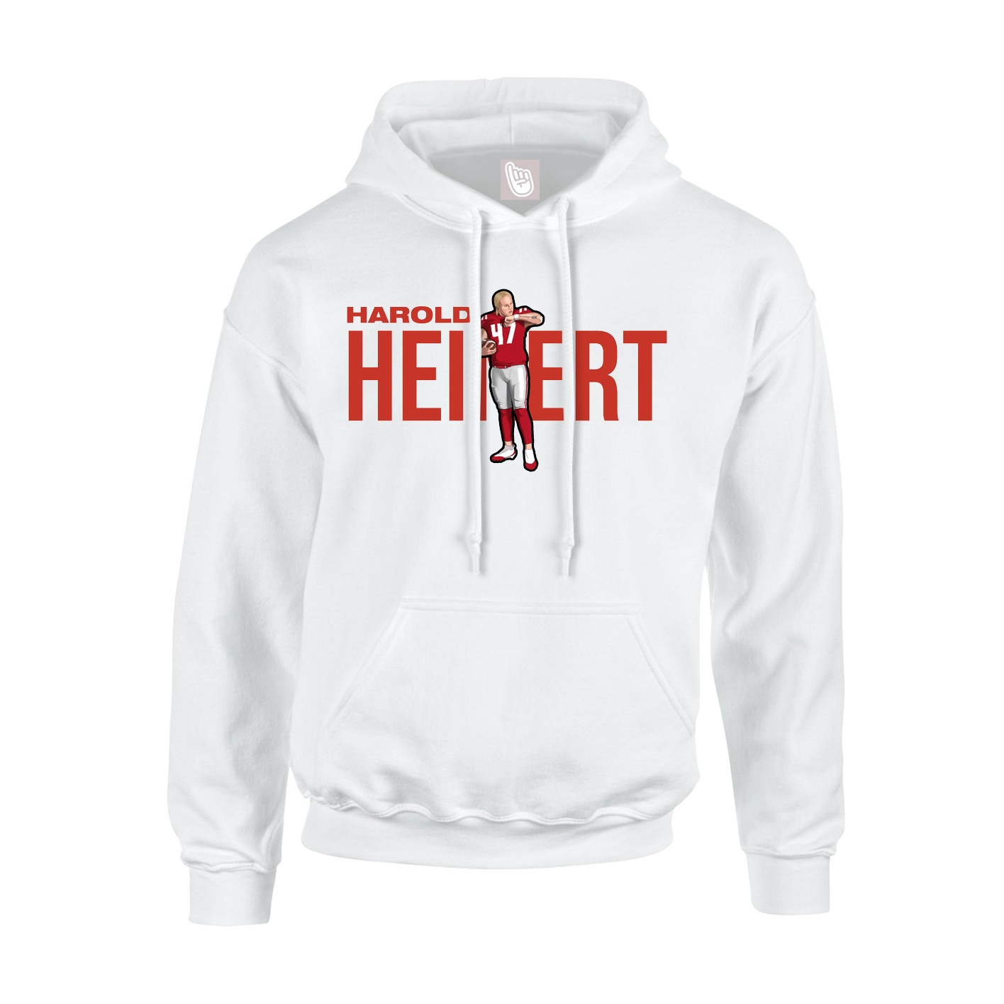 Youth Hoodie — Player Name in White