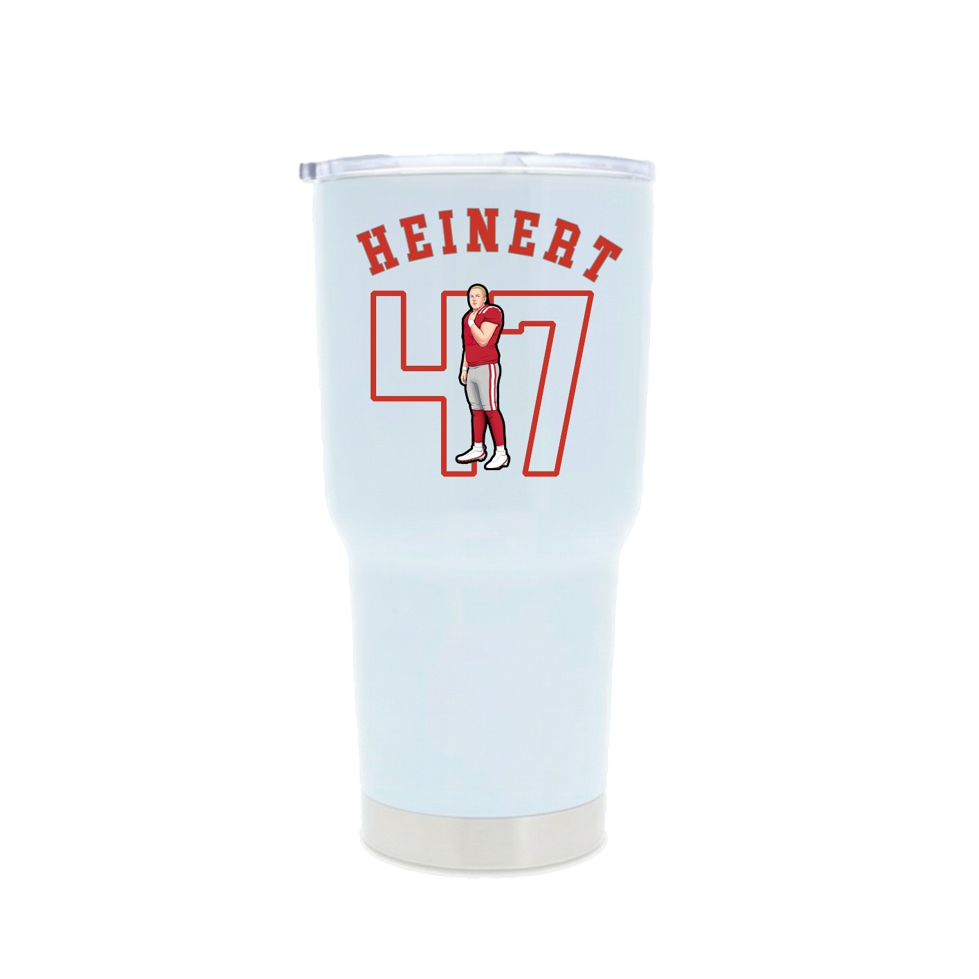 30oz Stainless Steel Tumbler — Shirsey Arch in White