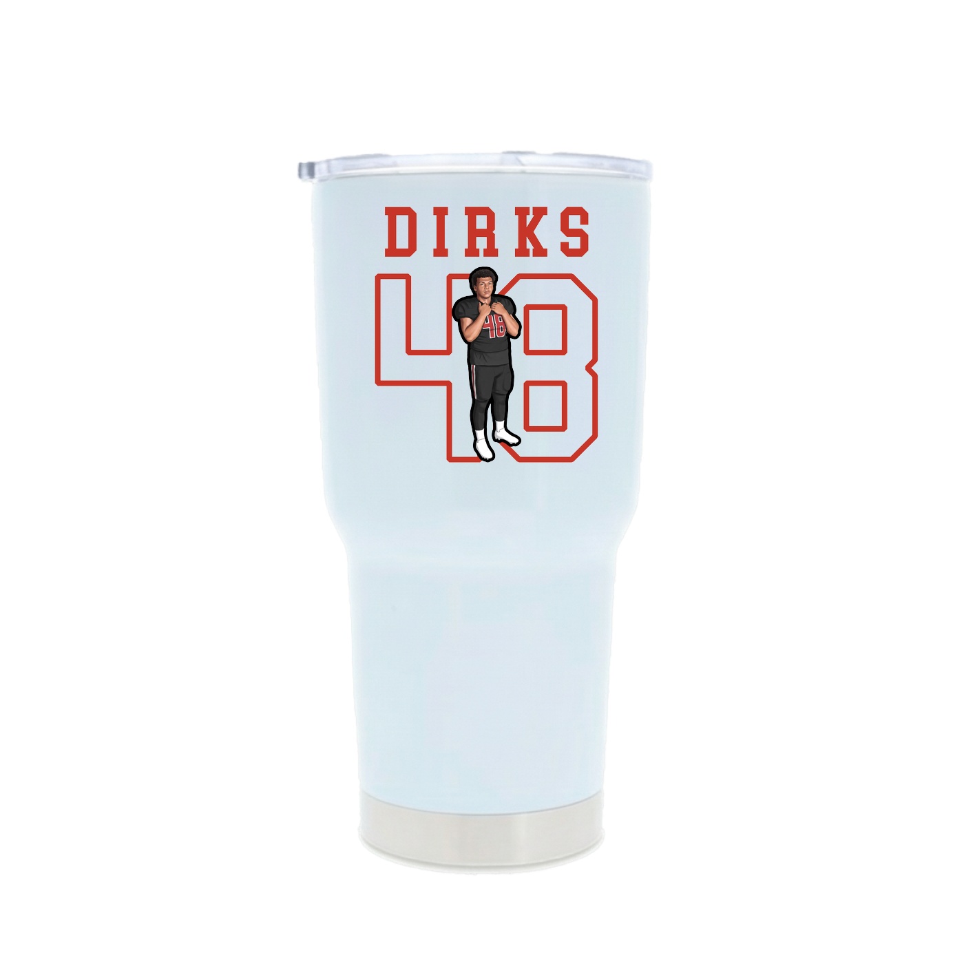 30oz Stainless Steel Tumbler — Shirsey in White