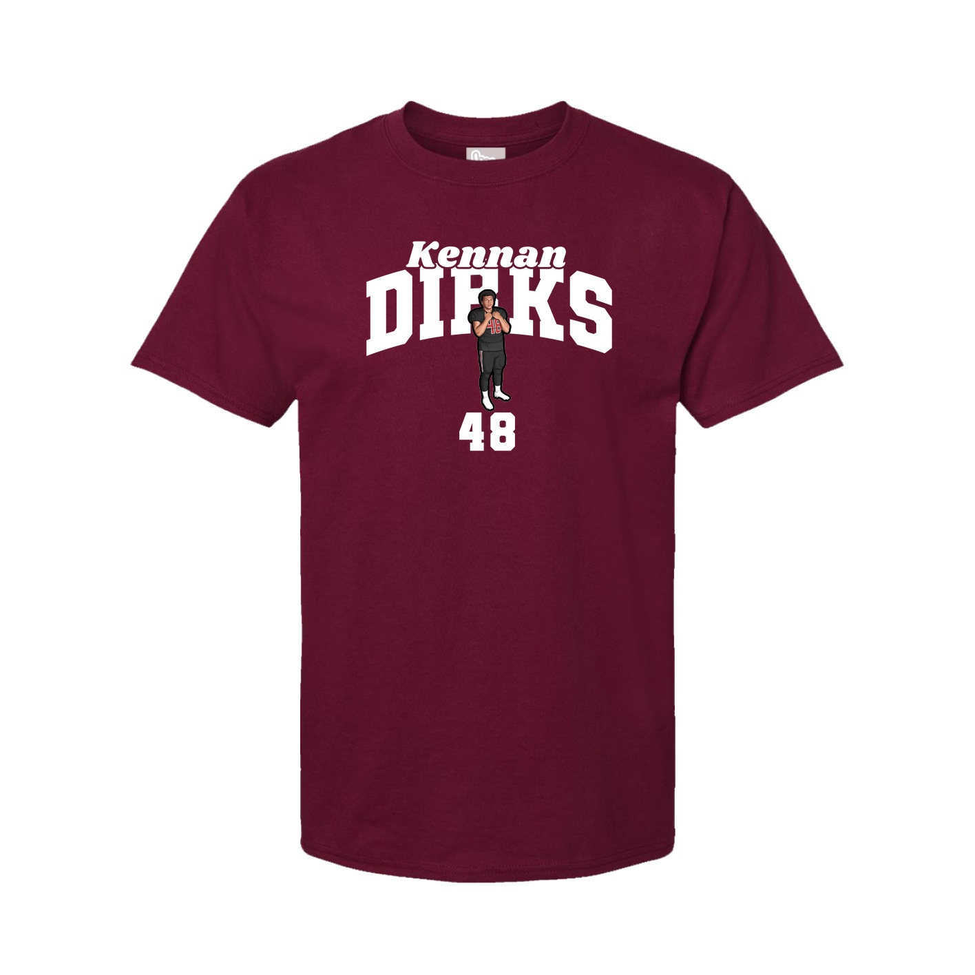 Tee — Signature Arch in Cardinal