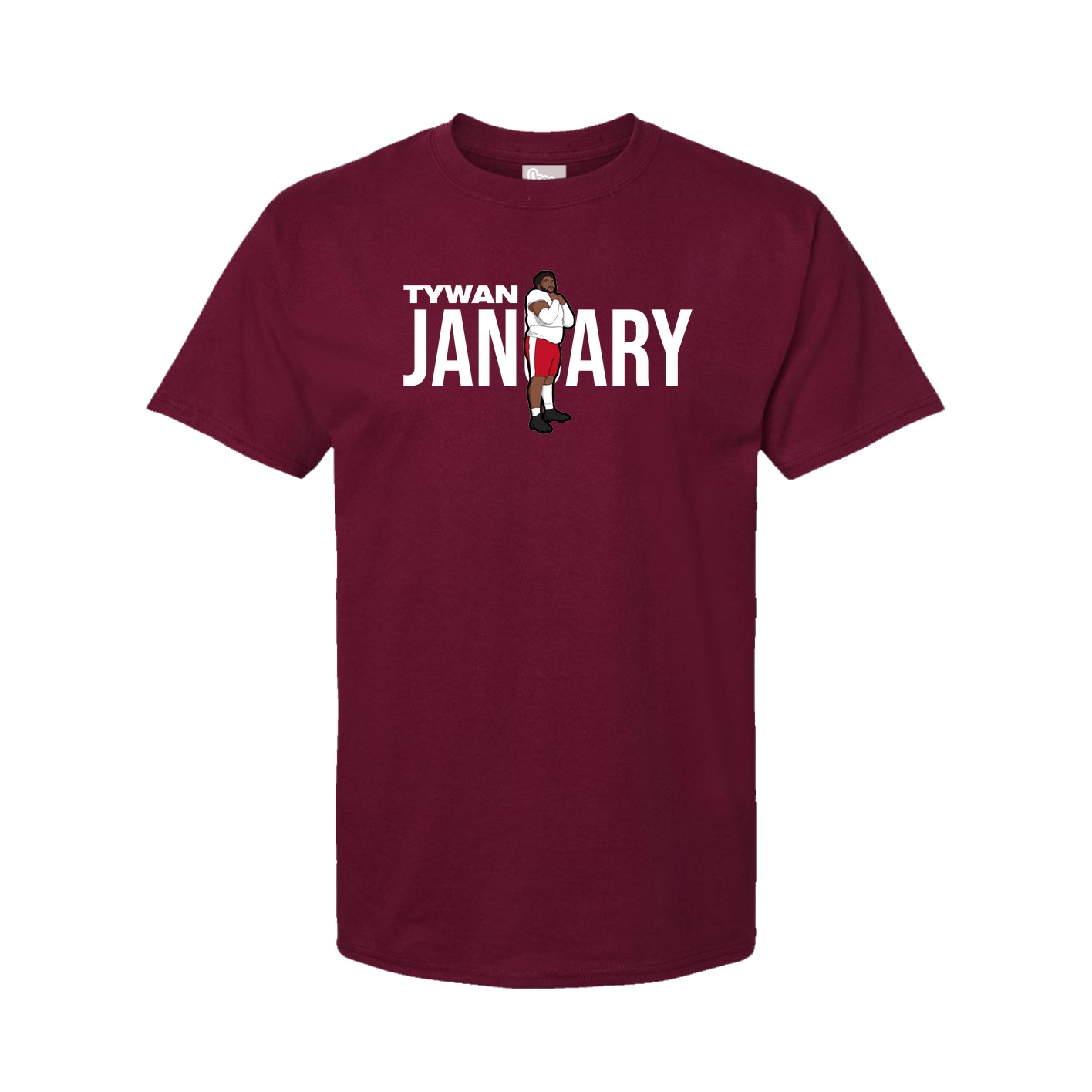 Youth Tee — Player Name in Cardinal