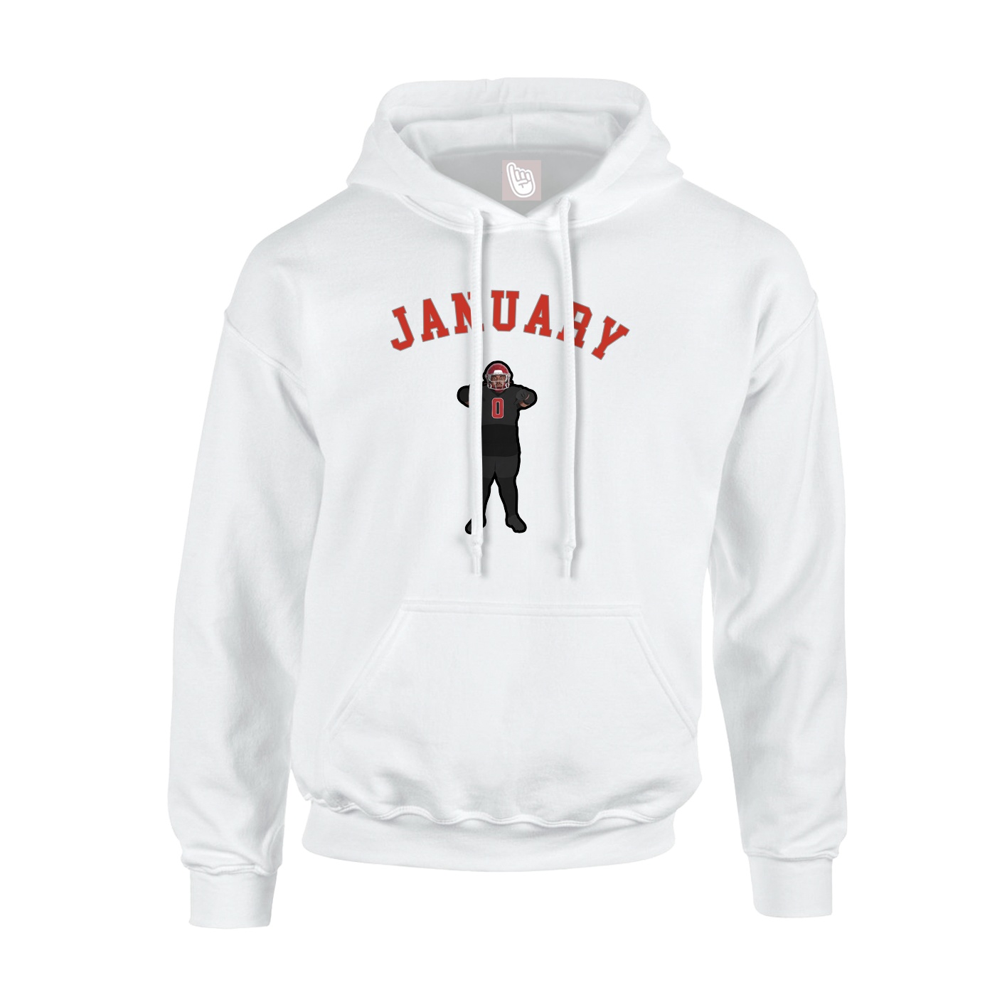 Youth Hoodie — Shirsey Arch in White