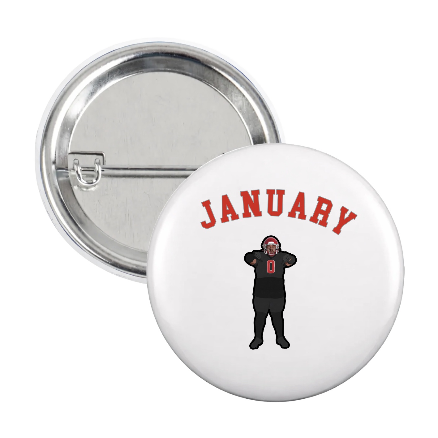 Game Day Button — Shirsey Arch in White