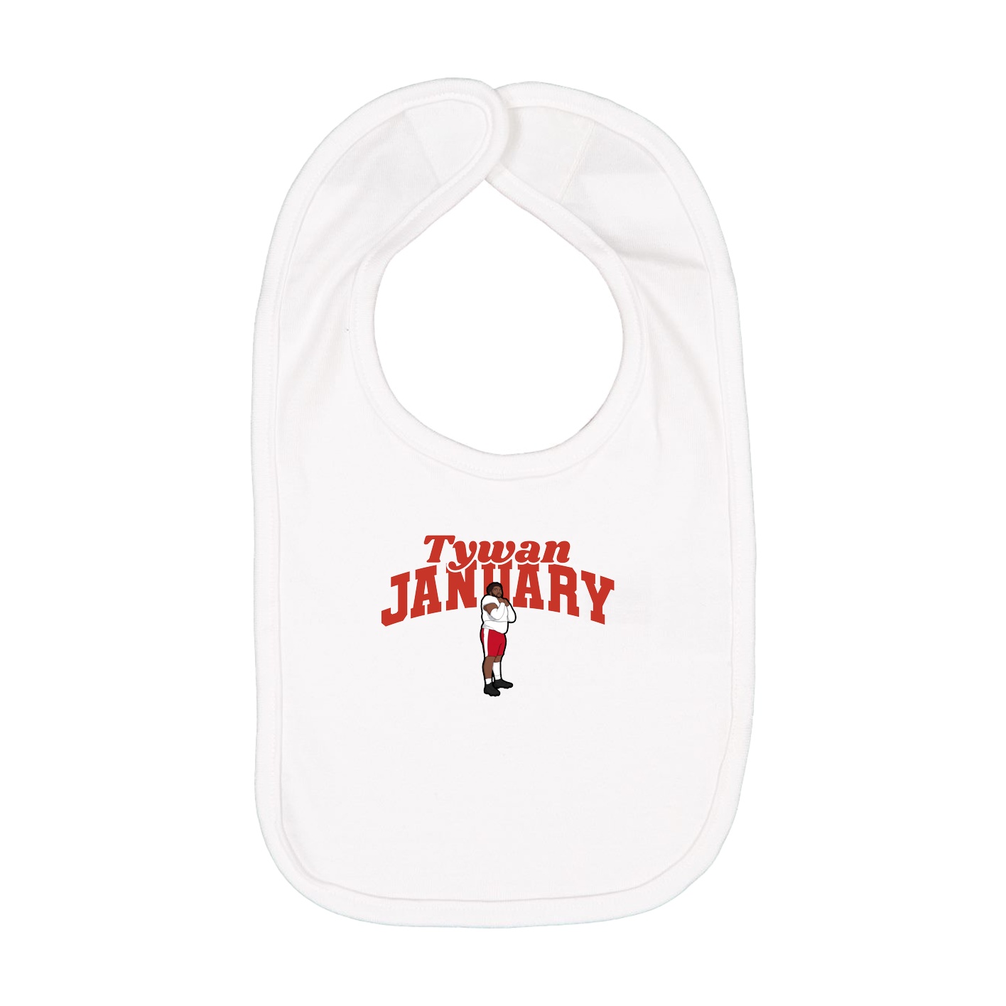 Infant Bib — Signature Arch in White