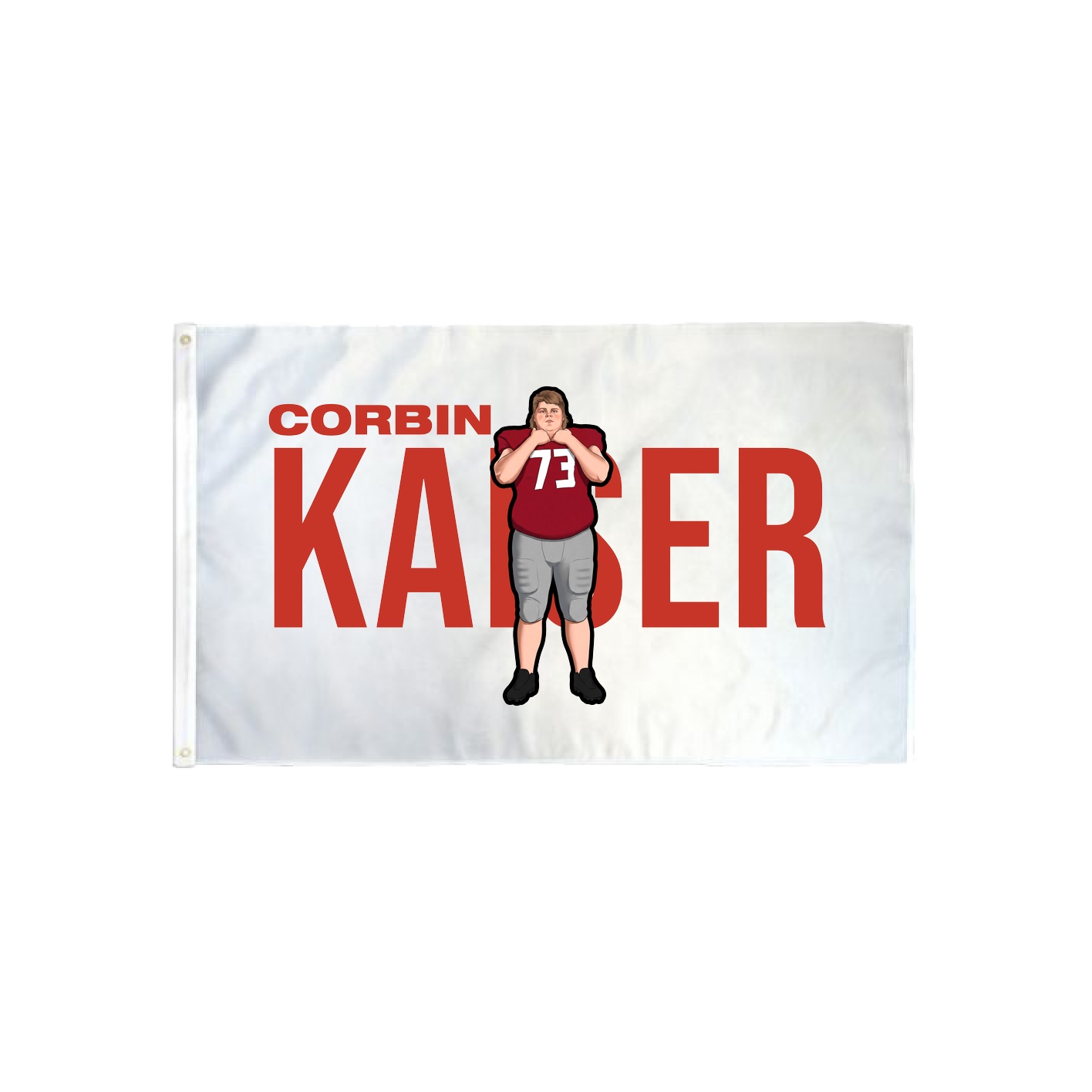 3x5 Flag — Player Name in Classic