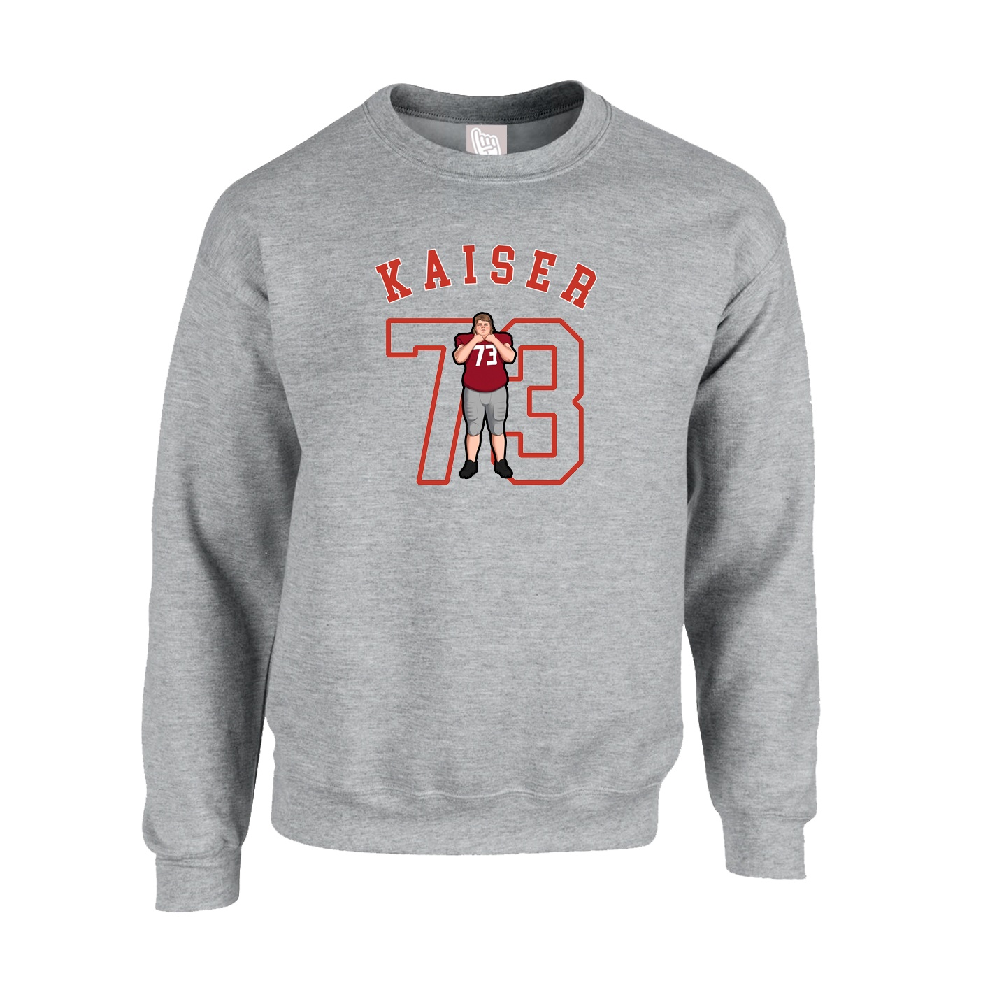 Fleece Crew — Shirsey Arch in Grey
