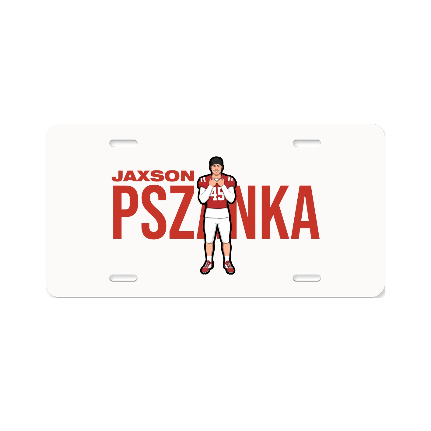License Plate — Player Name in Classic