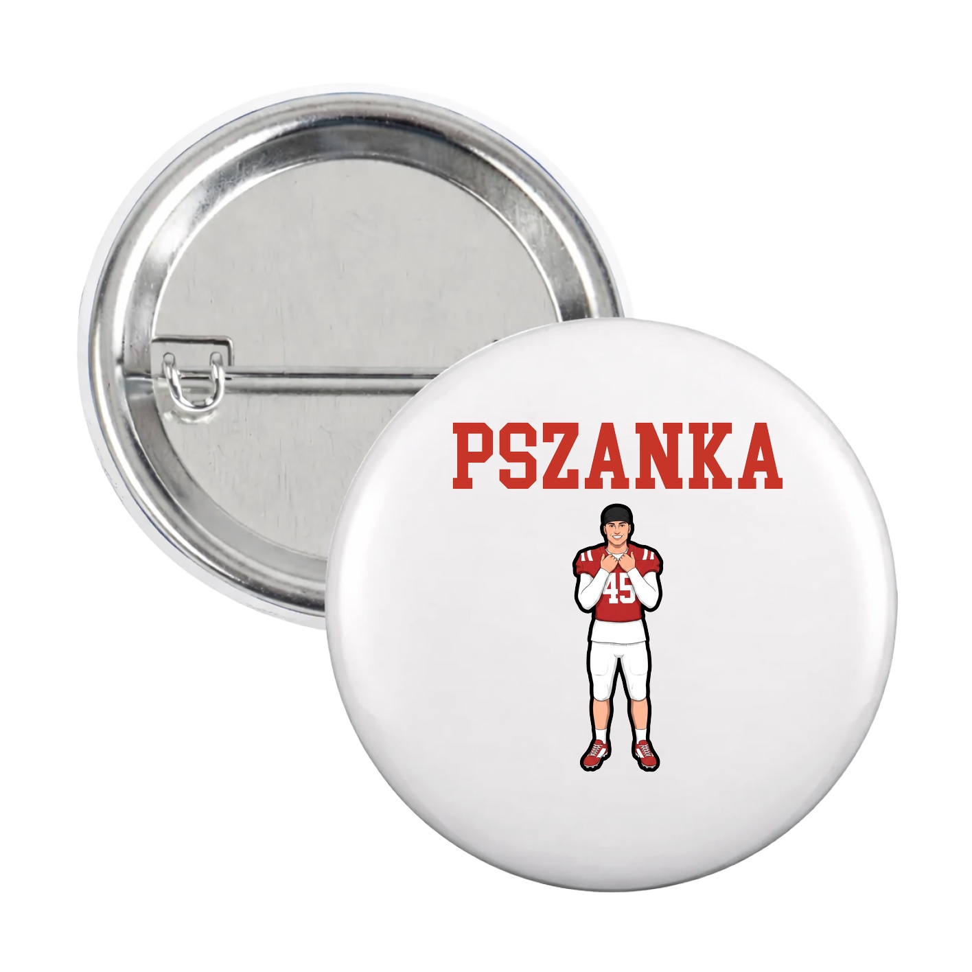 Game Day Button — Shirsey in White