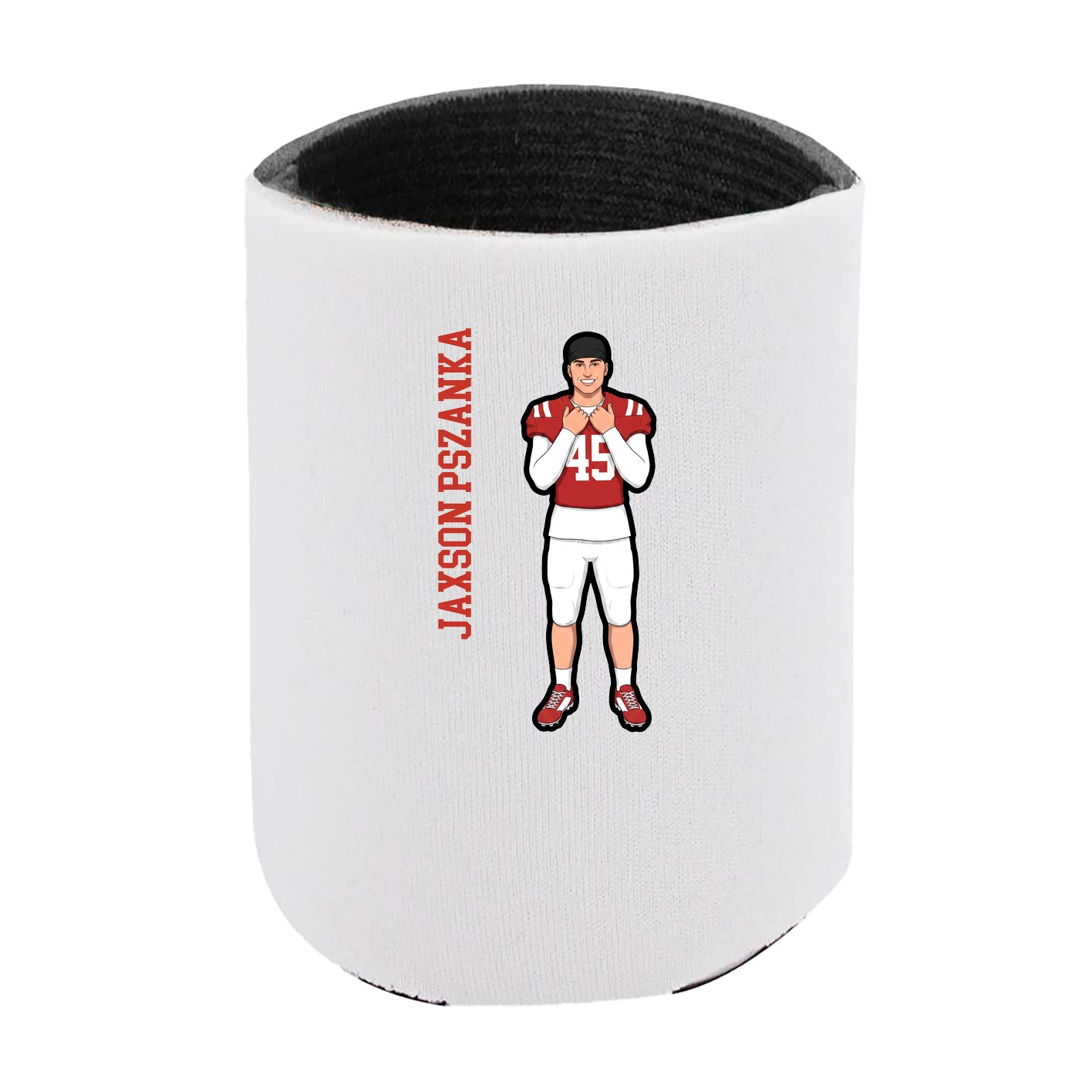 Can Holder — Name Vertical in White