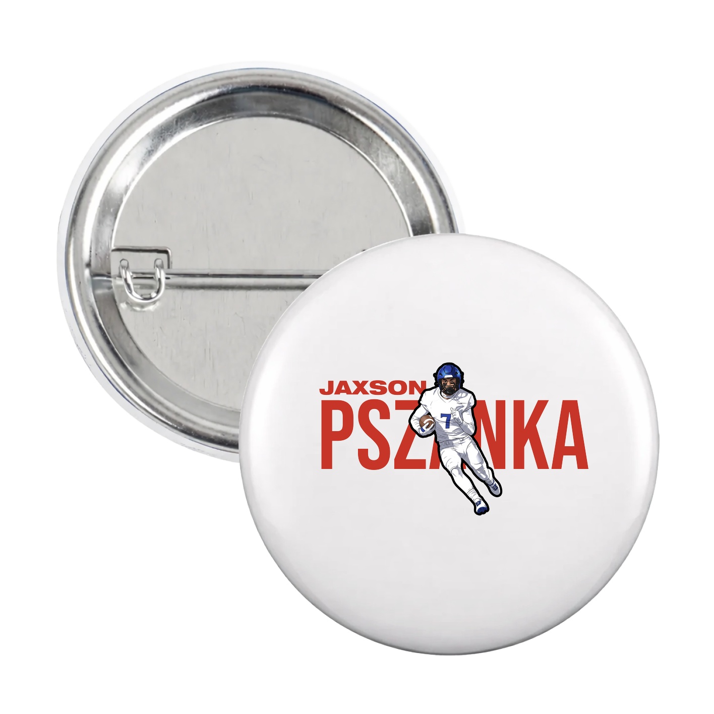 Game Day Button — Player Name in White
