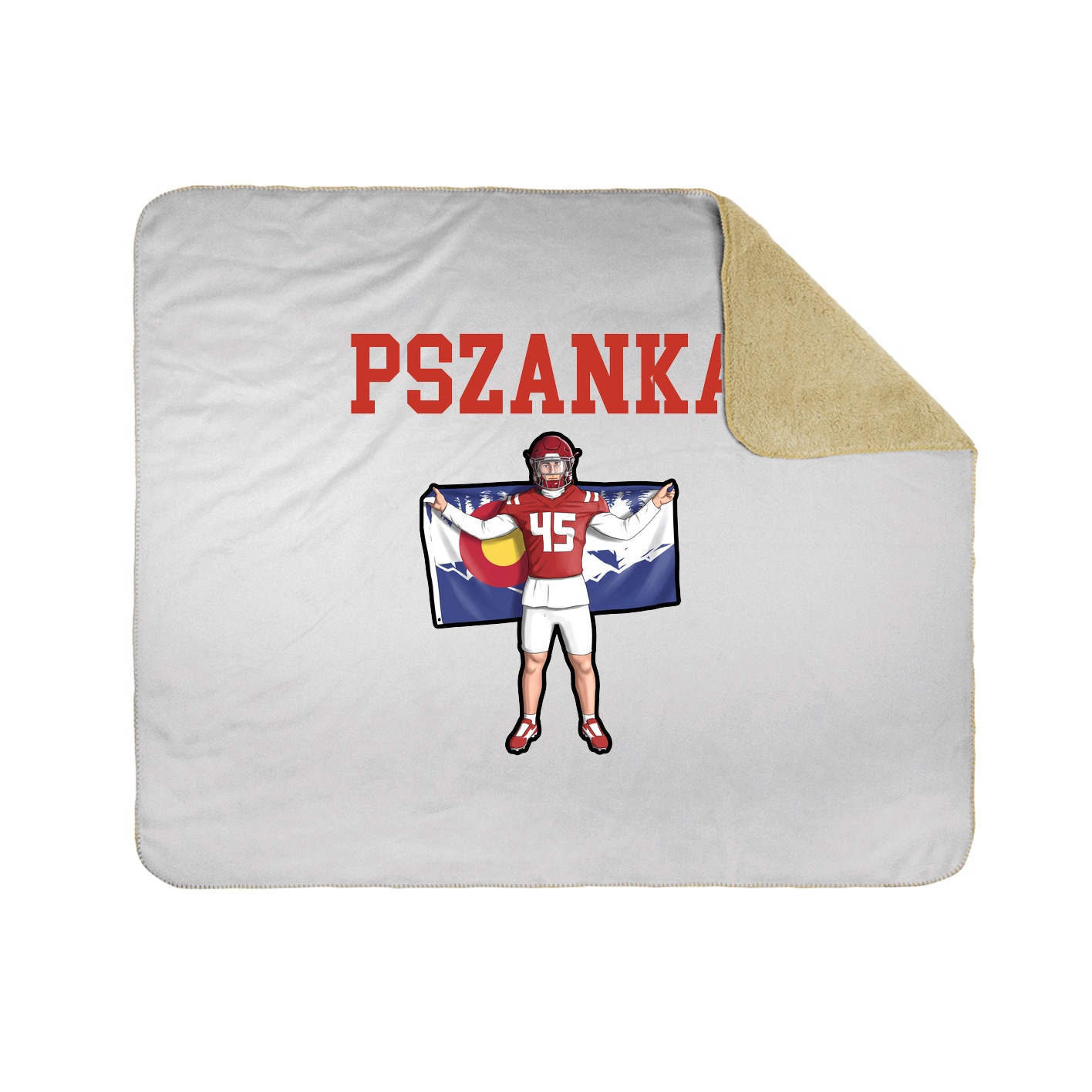Throw Blanket — Shirsey in White