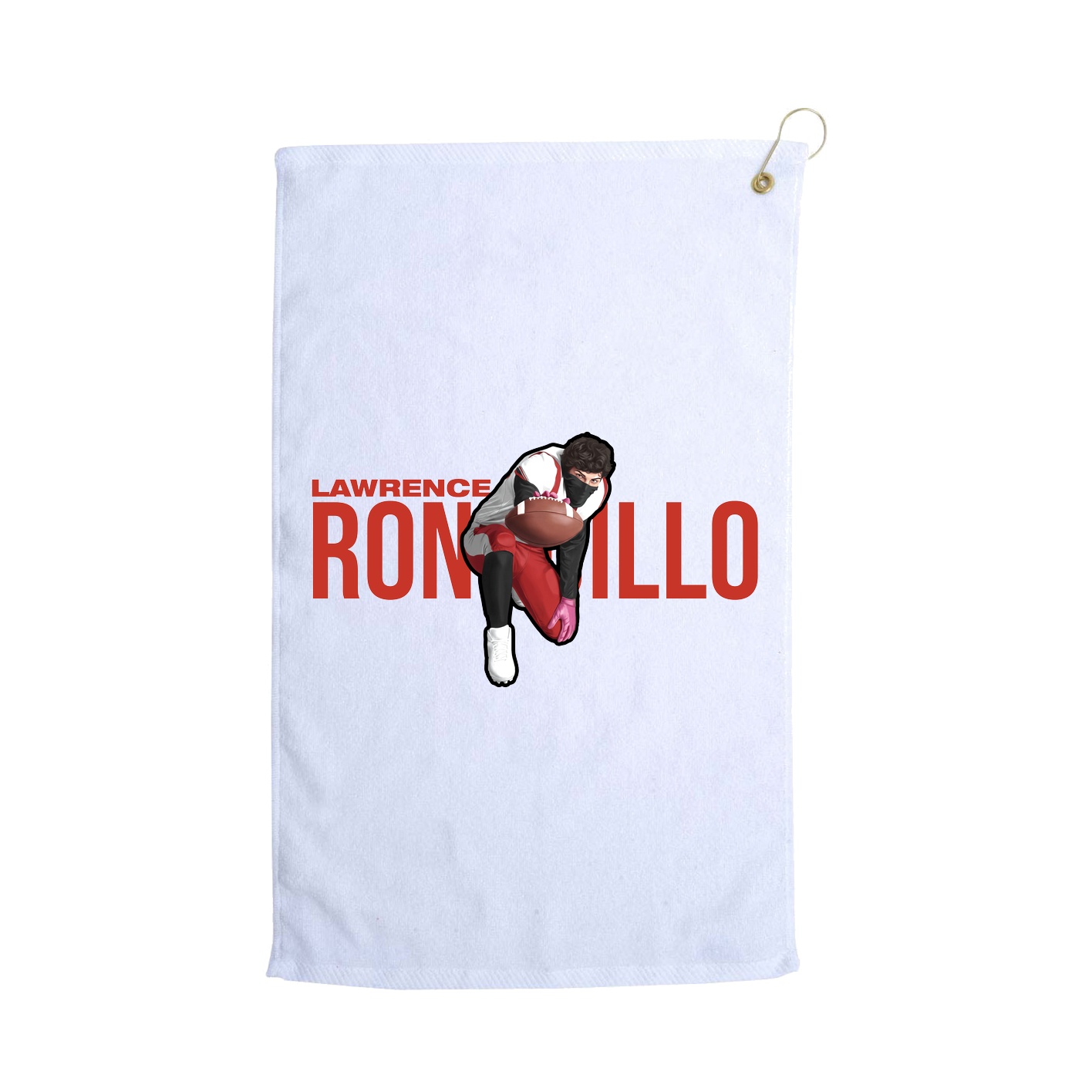 Golf Towel — Player Name in White