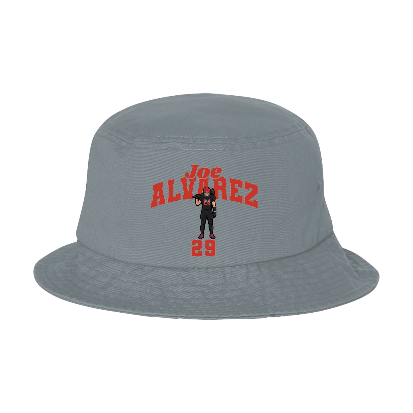 Bucket Cap — Signature Arch in Grey