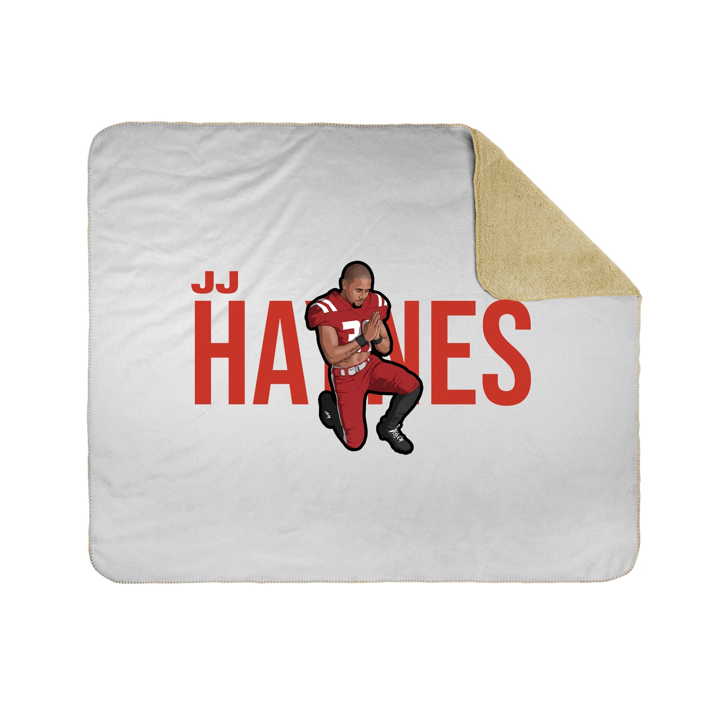 Throw Blanket — Player Name in White
