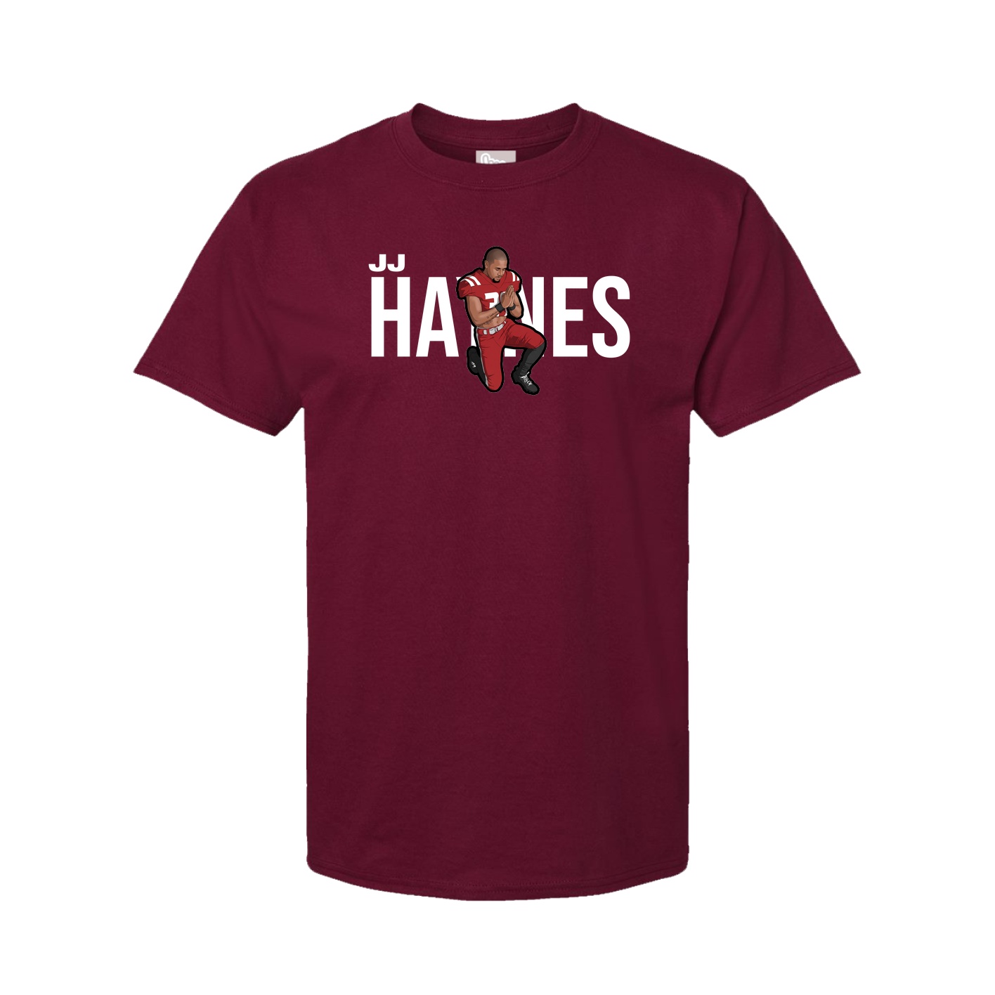 Youth Tee — Player Name in Cardinal