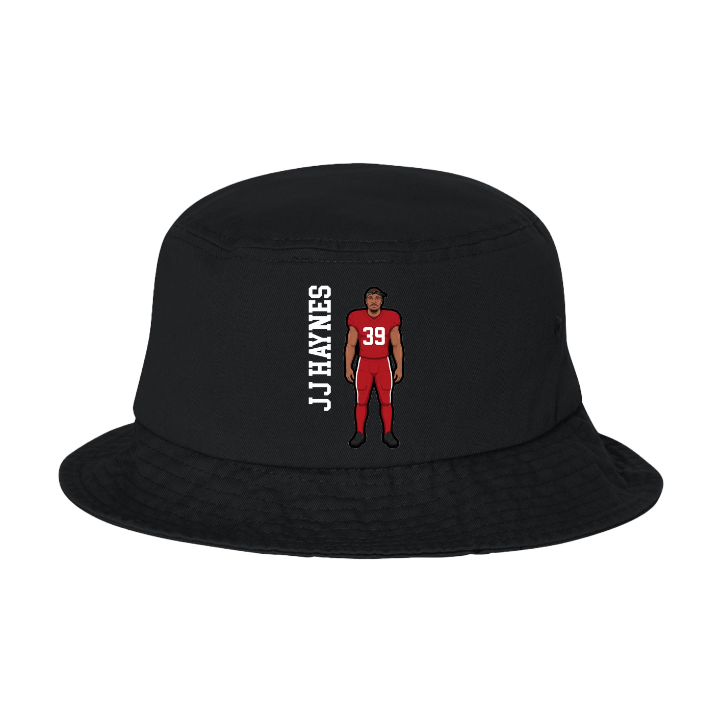 Bucket Cap — Name Vertical in Black