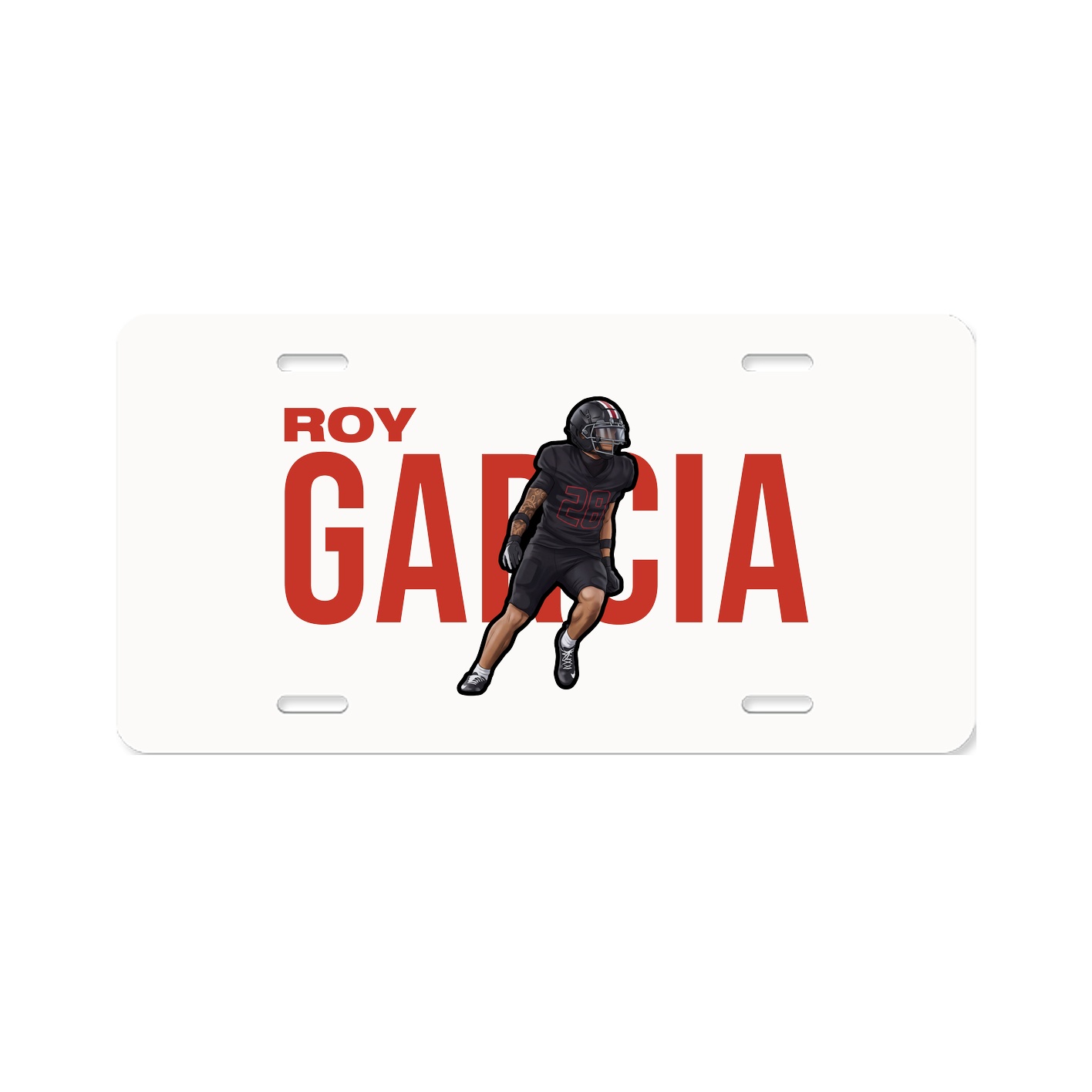 License Plate — Player Name in Classic