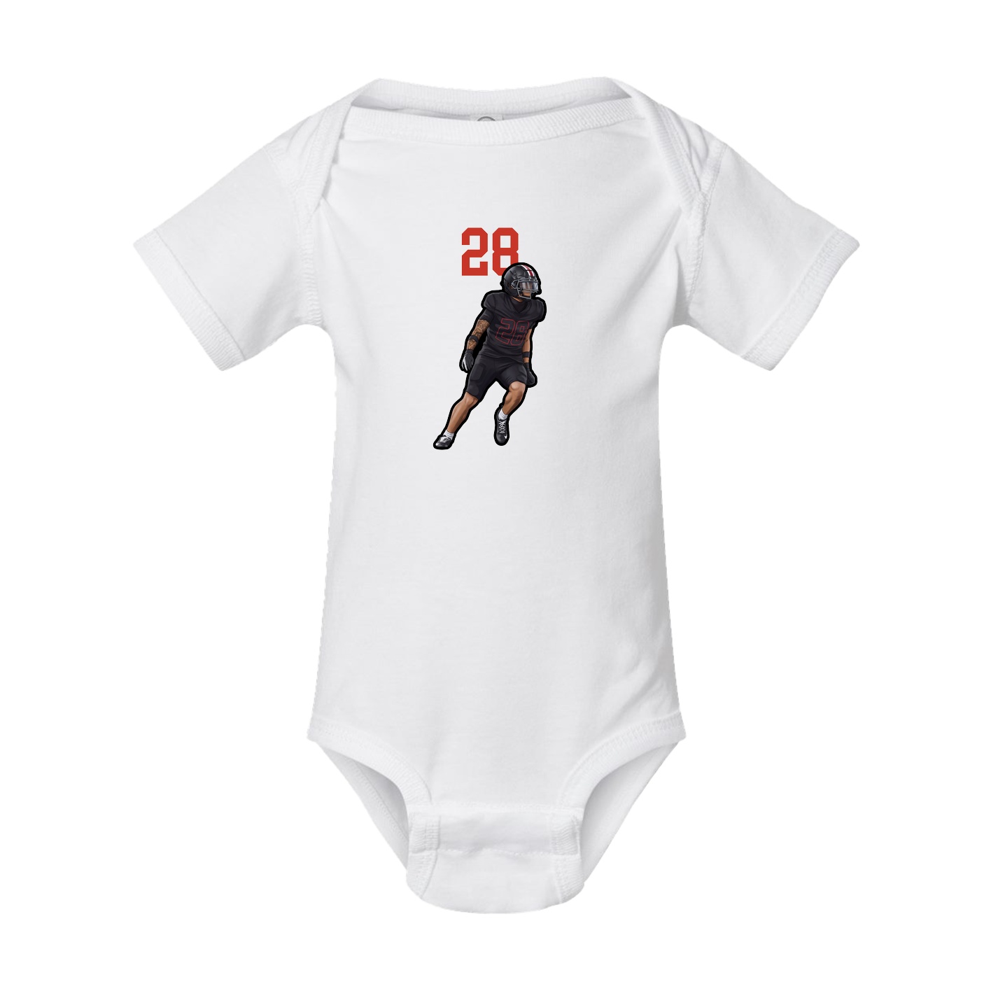 Baby Onesie — Number Top in White