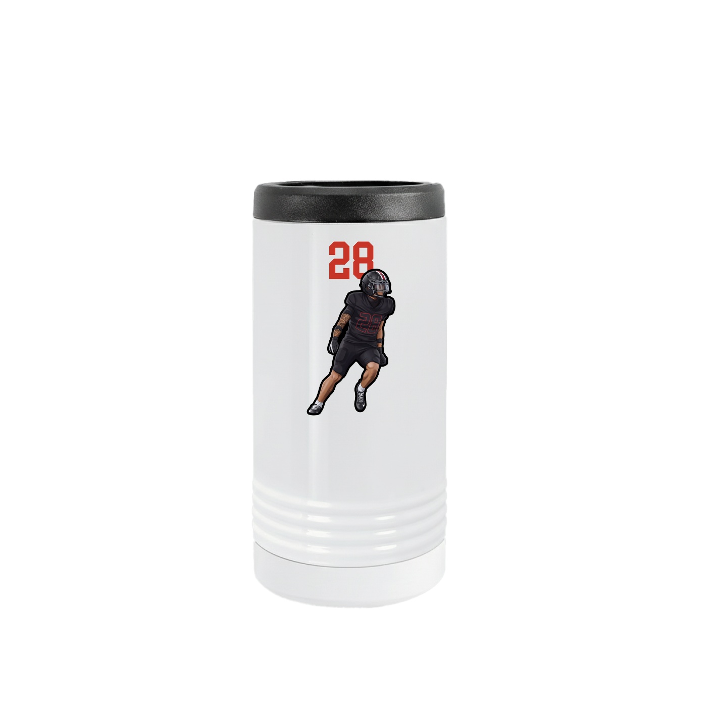 Slim Beverage Holder — Number Top in White