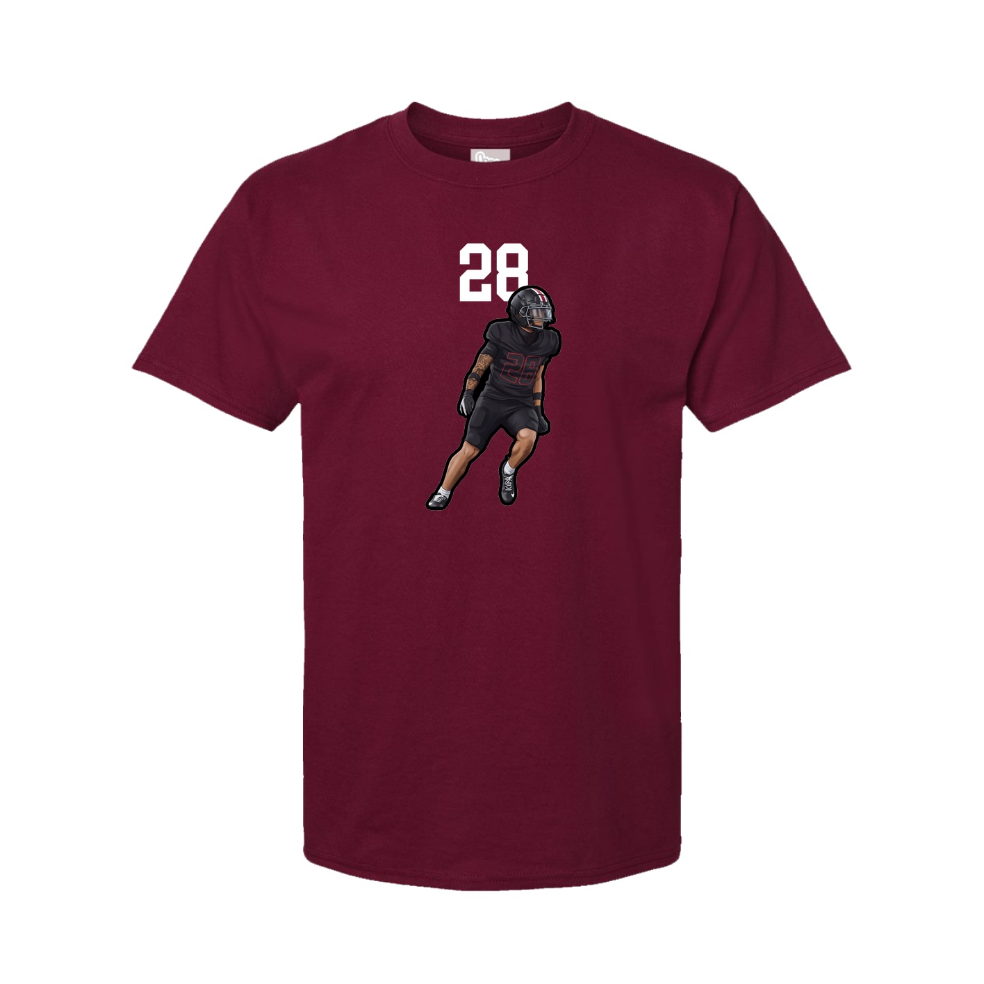 Tee — Number Top in Cardinal